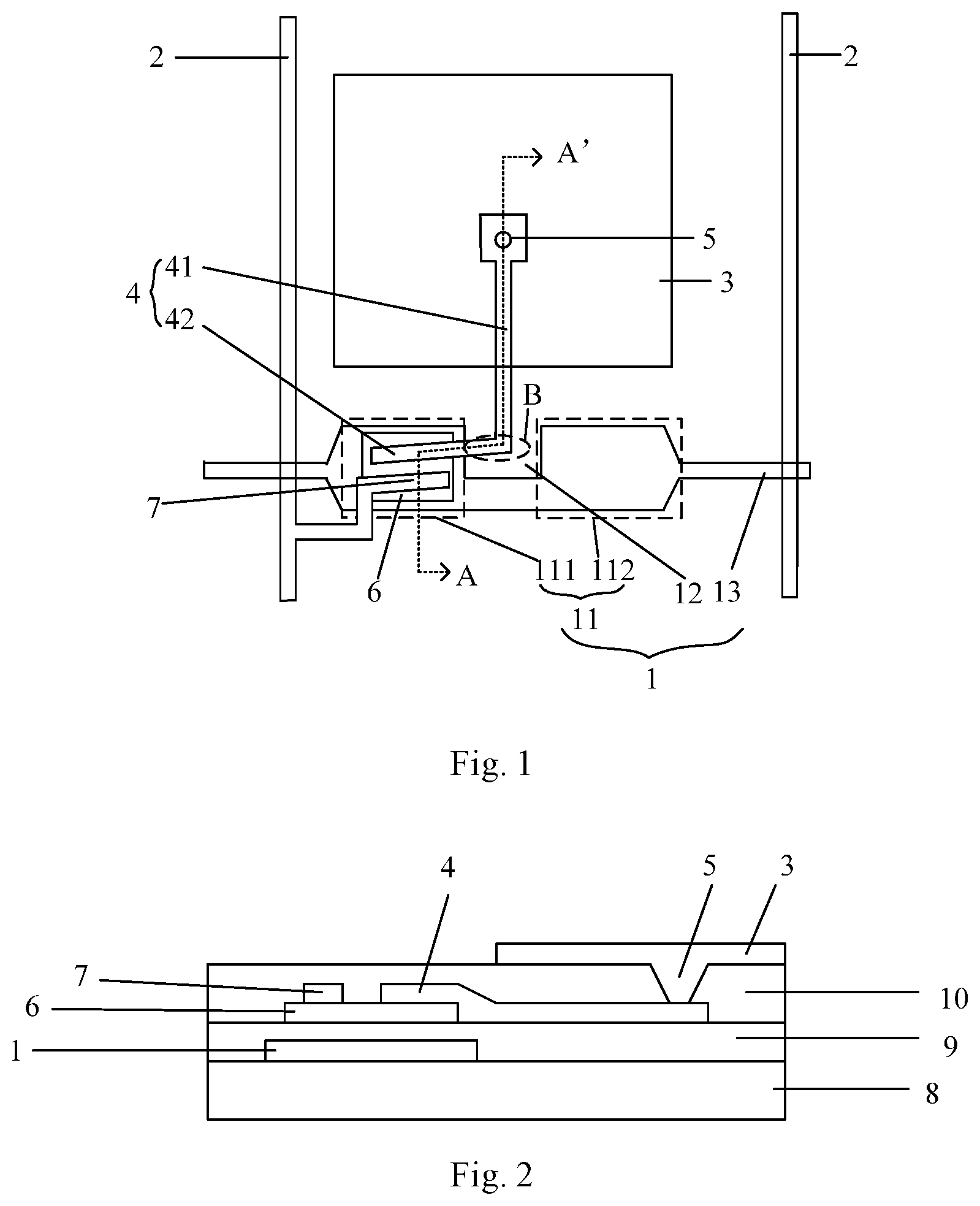 Patent US12092934 Figure 1 – Array substrate and display device