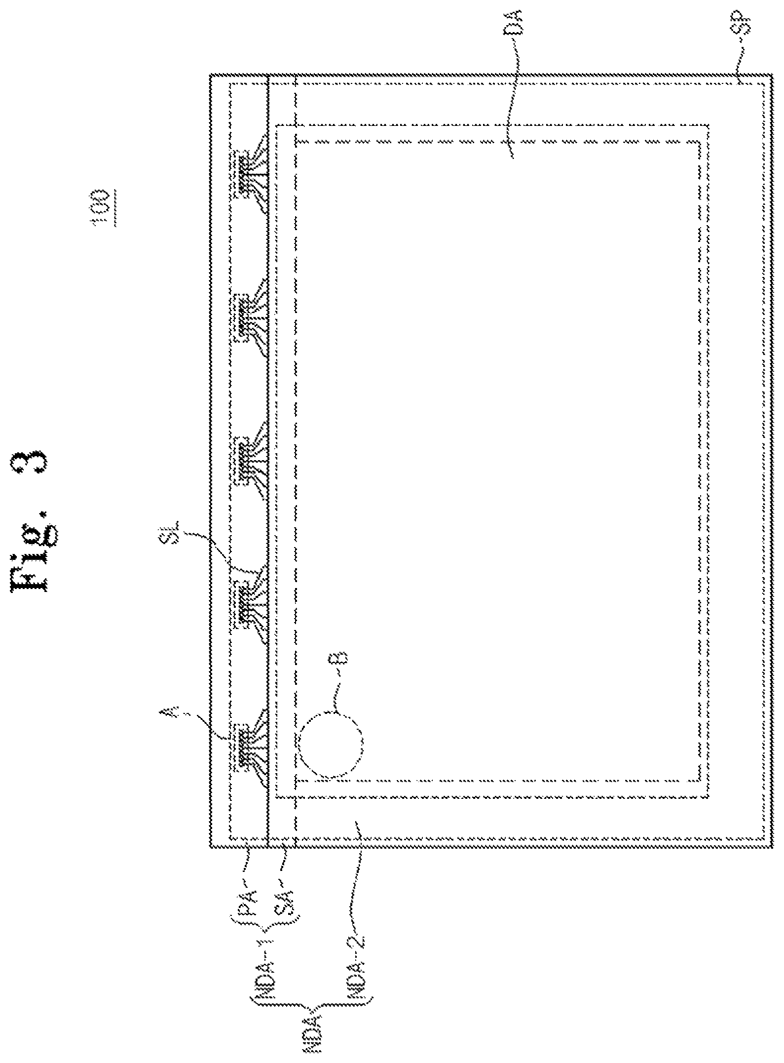 Patent US12092935 Figure 3 – Display panel and method of manufacturing the same