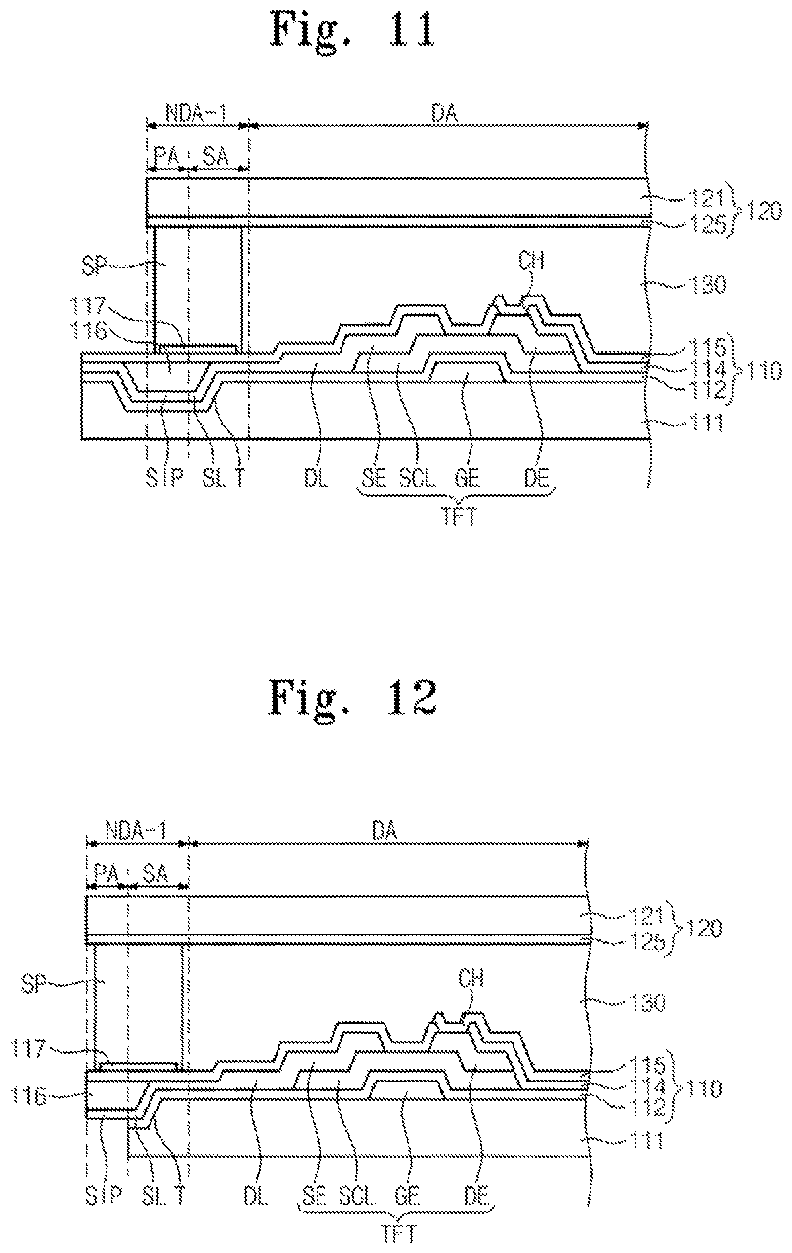 Patent US12092935 Figure 8 – Display panel and method of manufacturing the same
