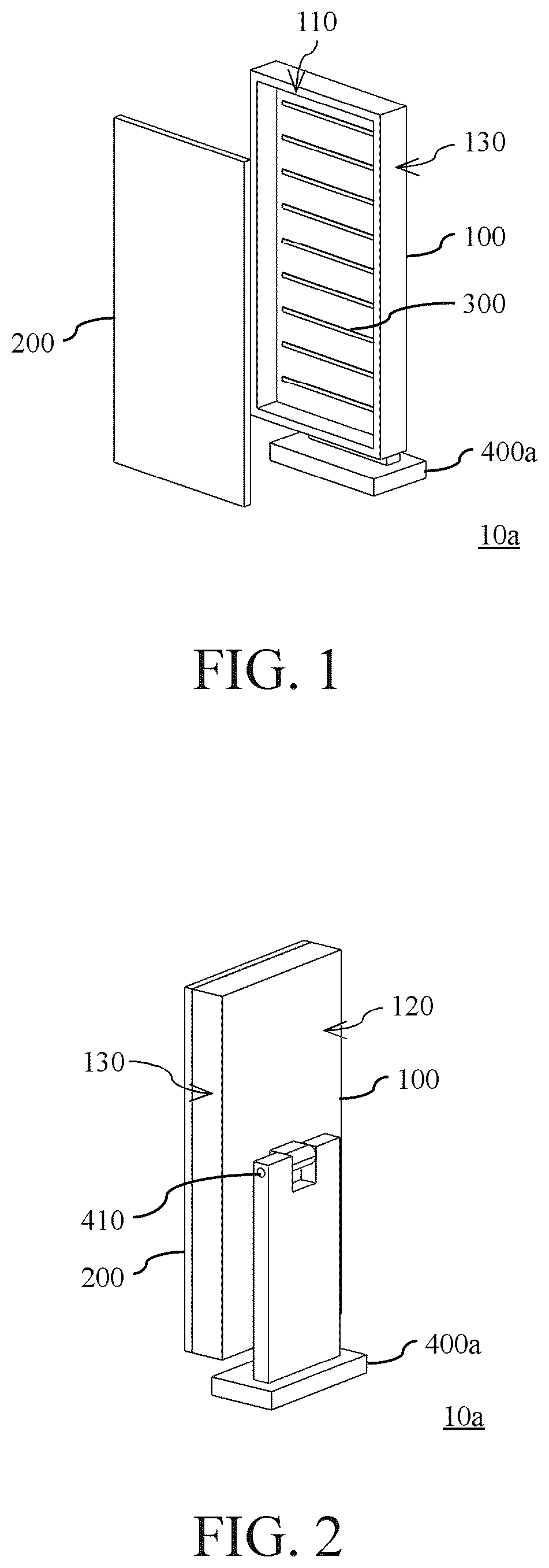 Patent US12092943 Figure 1 – Light panel swapping mechanism between top and side shot photography