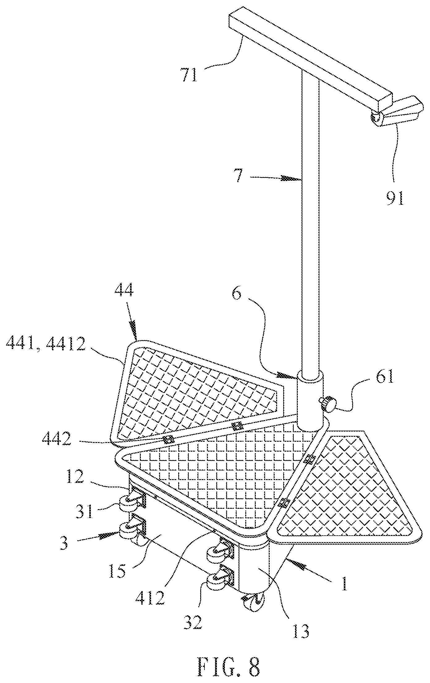 Patent US12092946 Figure 8 – Base for mobile surveillance device