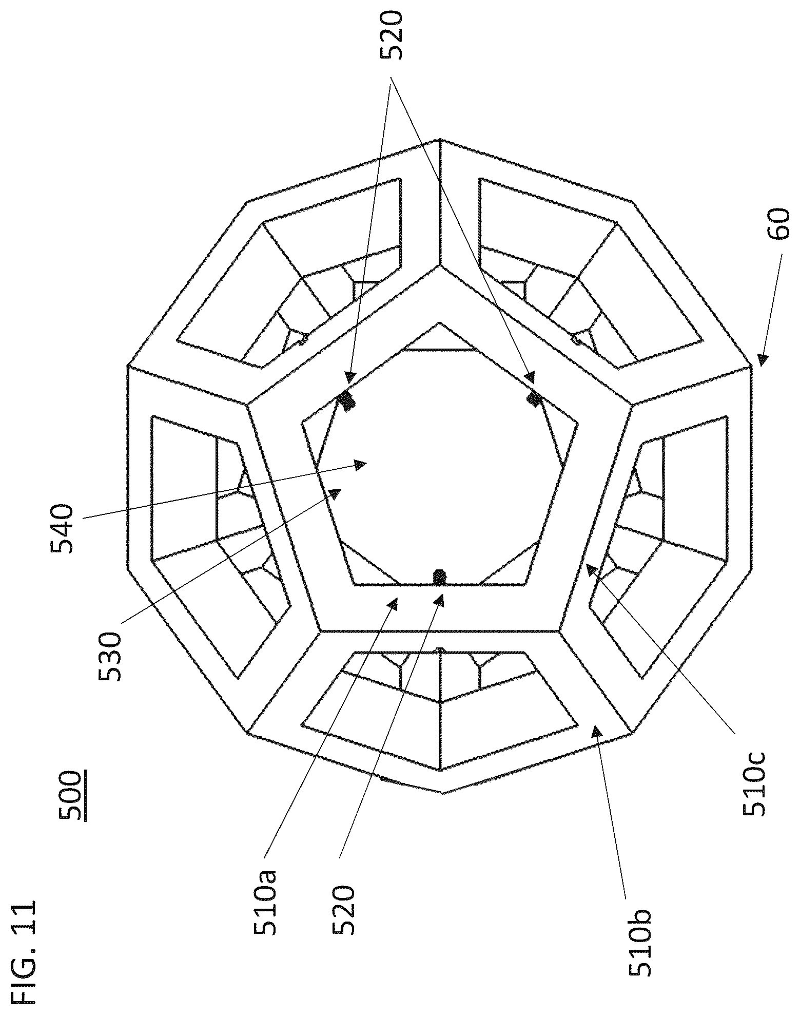 Patent US12092948 Figure 16 – Low parallax imaging system with an internal space frame