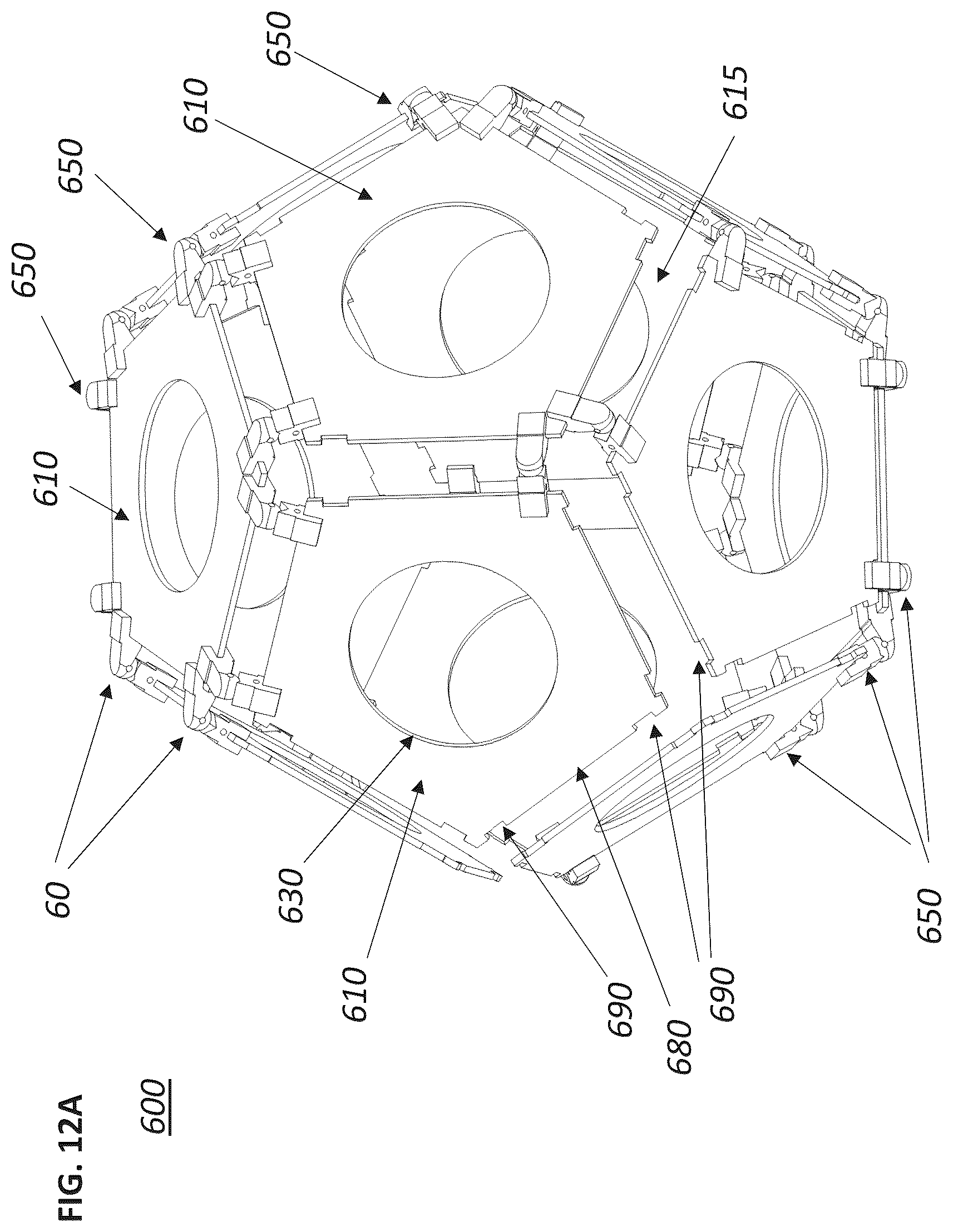 Patent US12092948 Figure 17 – Low parallax imaging system with an internal space frame
