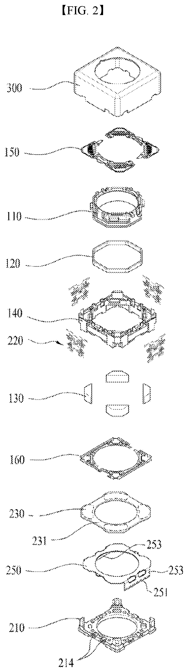 Patent US12092949 Figure 2 – Lens moving apparatus, and camera module and portable device including same