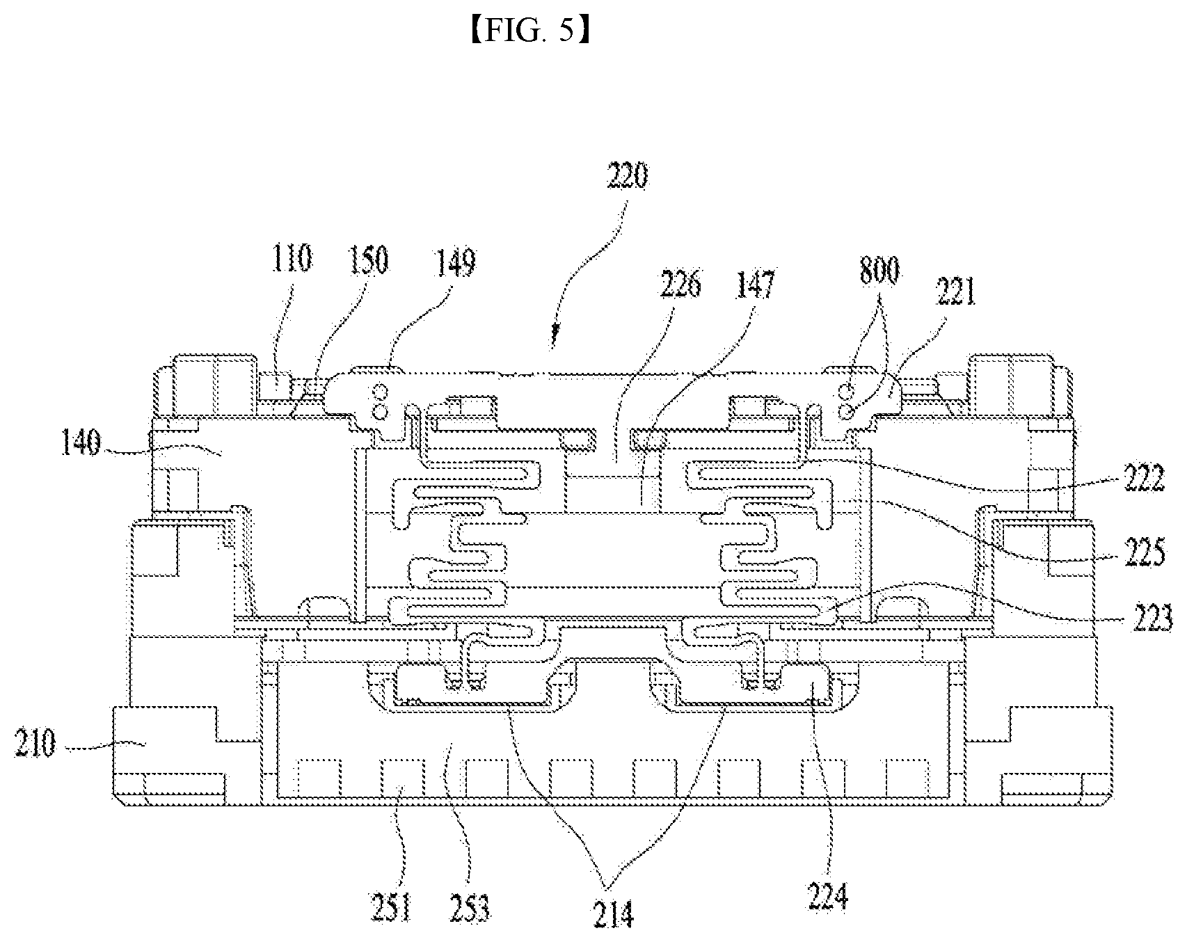 Patent US12092949 Figure 5 – Lens moving apparatus, and camera module and portable device including same