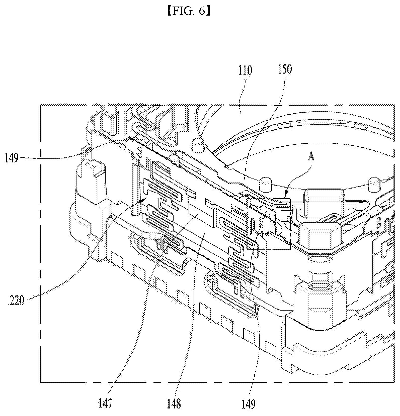 Patent US12092949 Figure 6 – Lens moving apparatus, and camera module and portable device including same