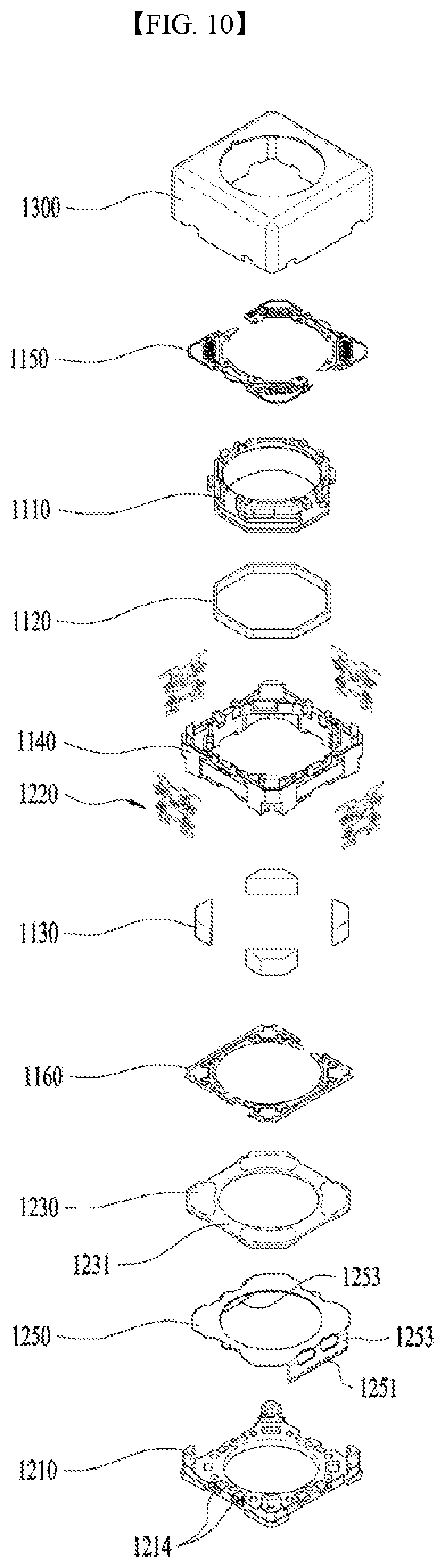 Patent US12092949 Figure 10 – Lens moving apparatus, and camera module and portable device including same