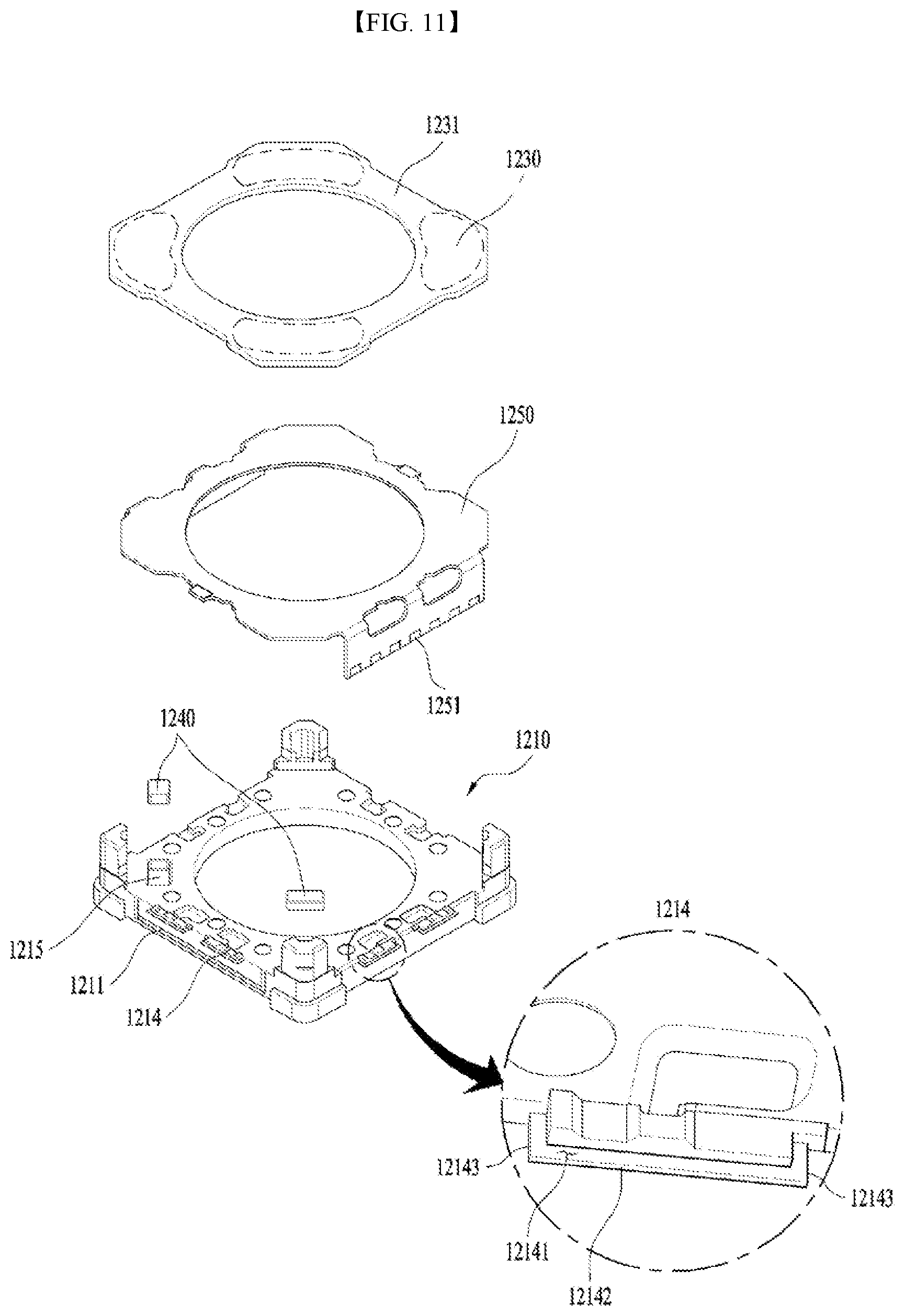 Patent US12092949 Figure 11 – Lens moving apparatus, and camera module and portable device including same
