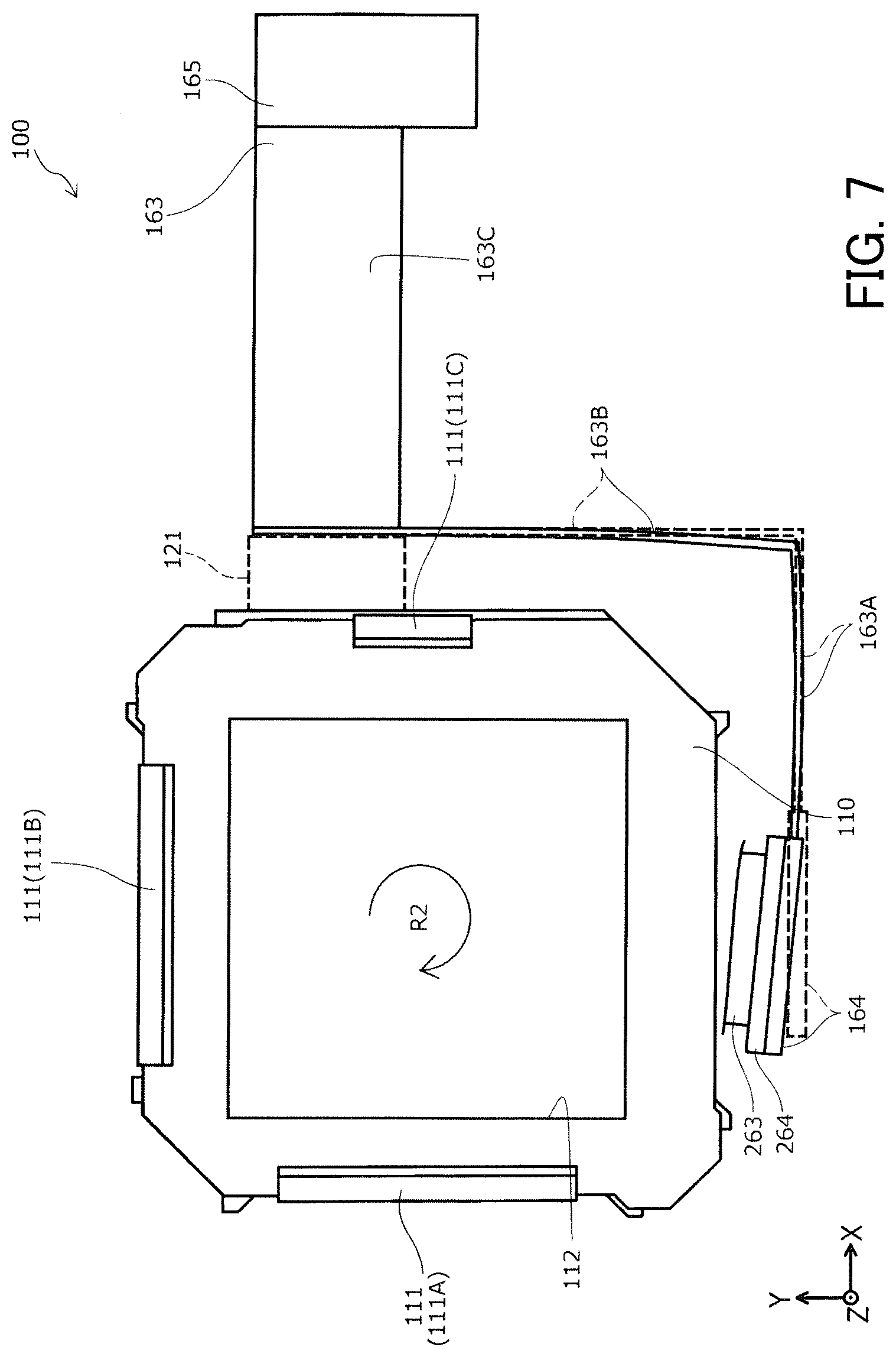 Patent US12092950 Figure 7 – Case and optical unit