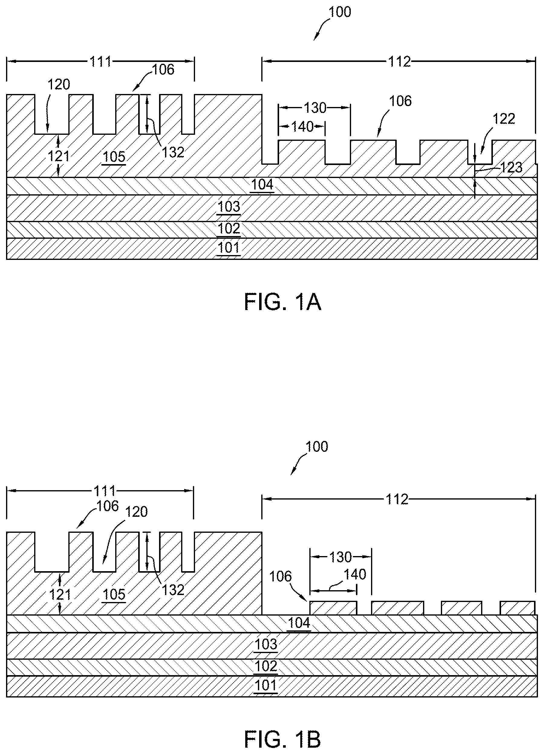 Patent US12092956 Figure 1 – Nanoimprint and etch fabrication of optical devices