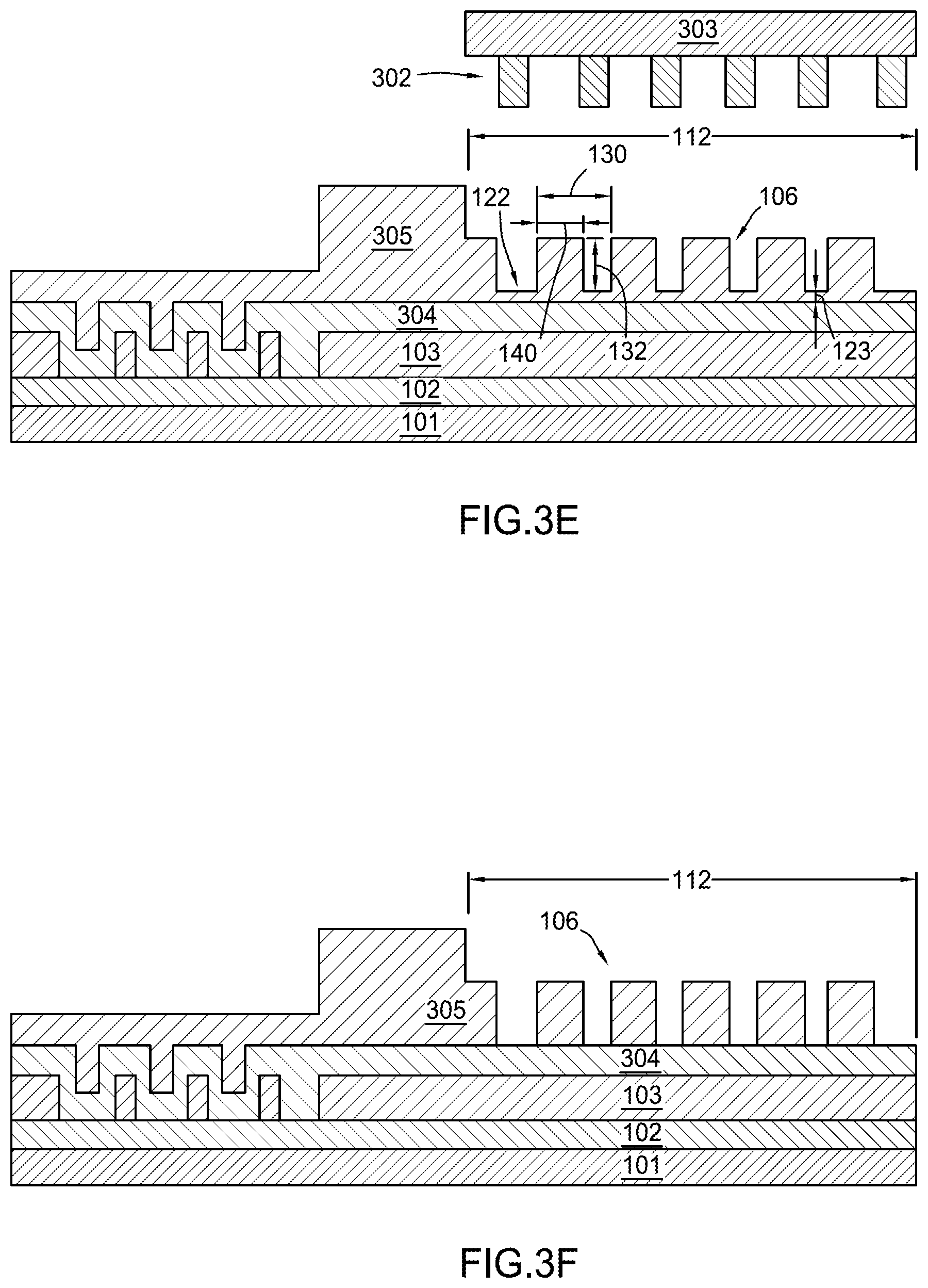 Patent US12092956 Figure 5 – Nanoimprint and etch fabrication of optical devices