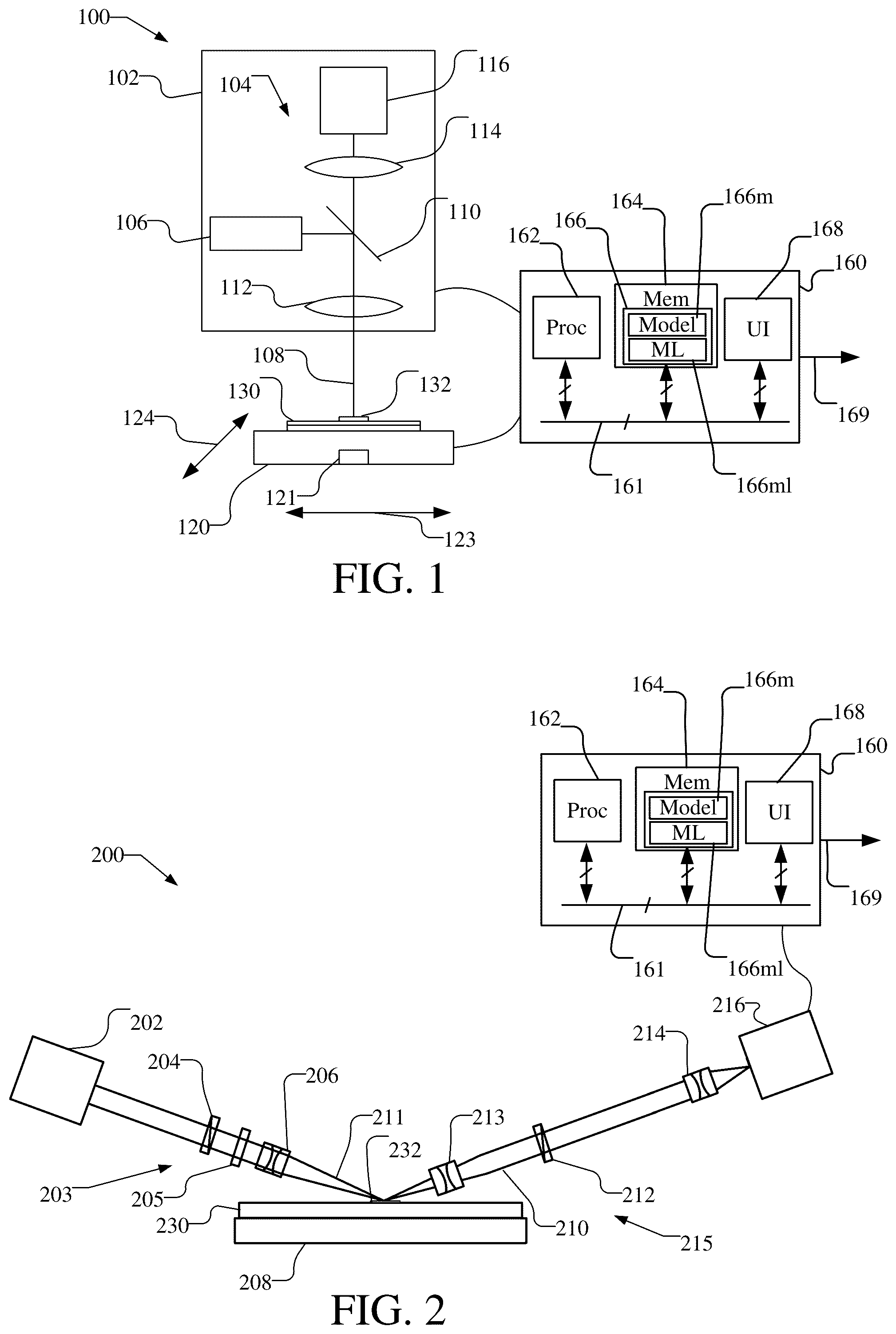 Patent US12092962 Figure 1 – Measurements of structures in presence of signal contaminations