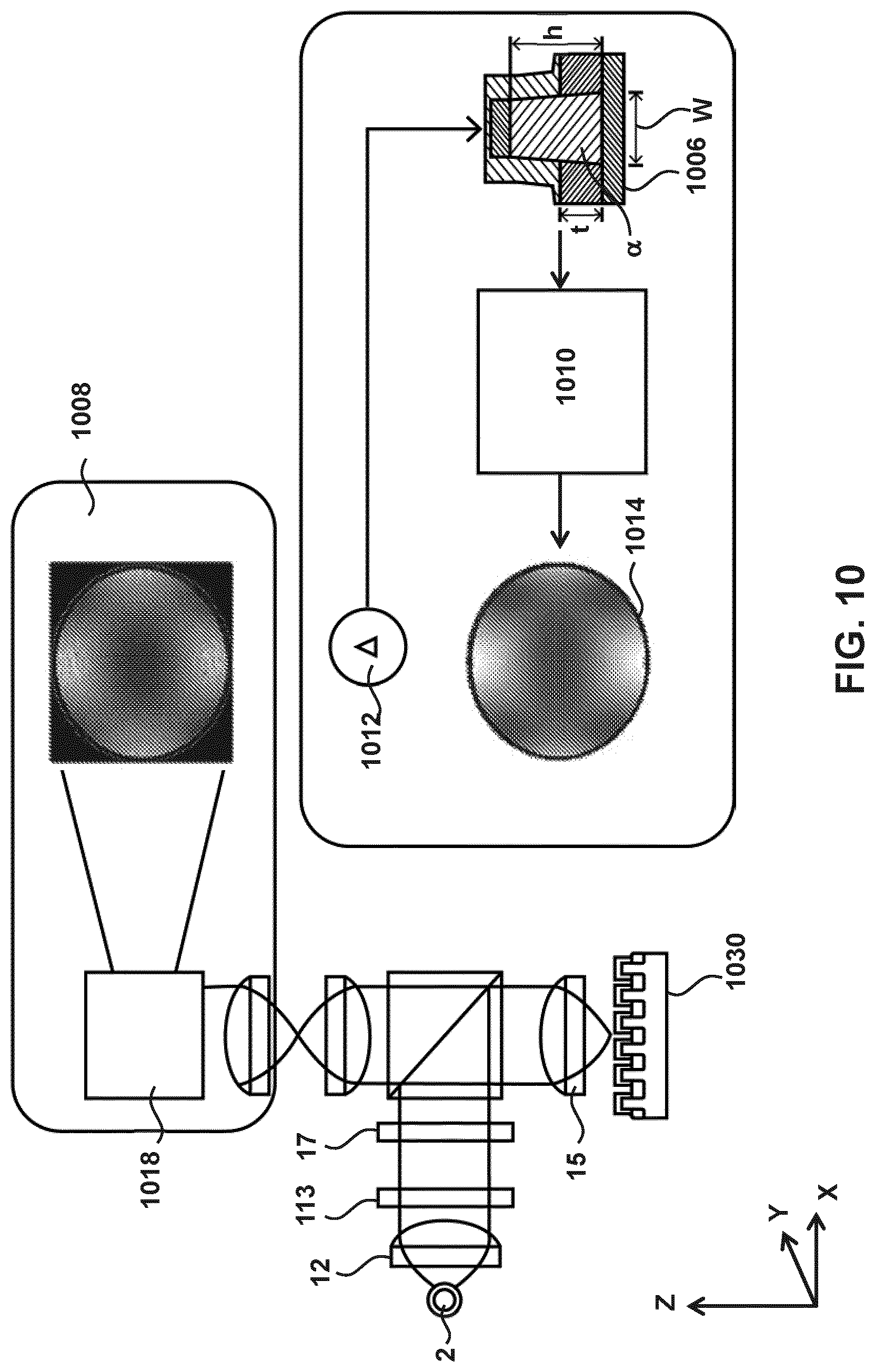 Patent US12092964 Figure 10 – Optically determining electrical contact between metallic features in different layers in a structure