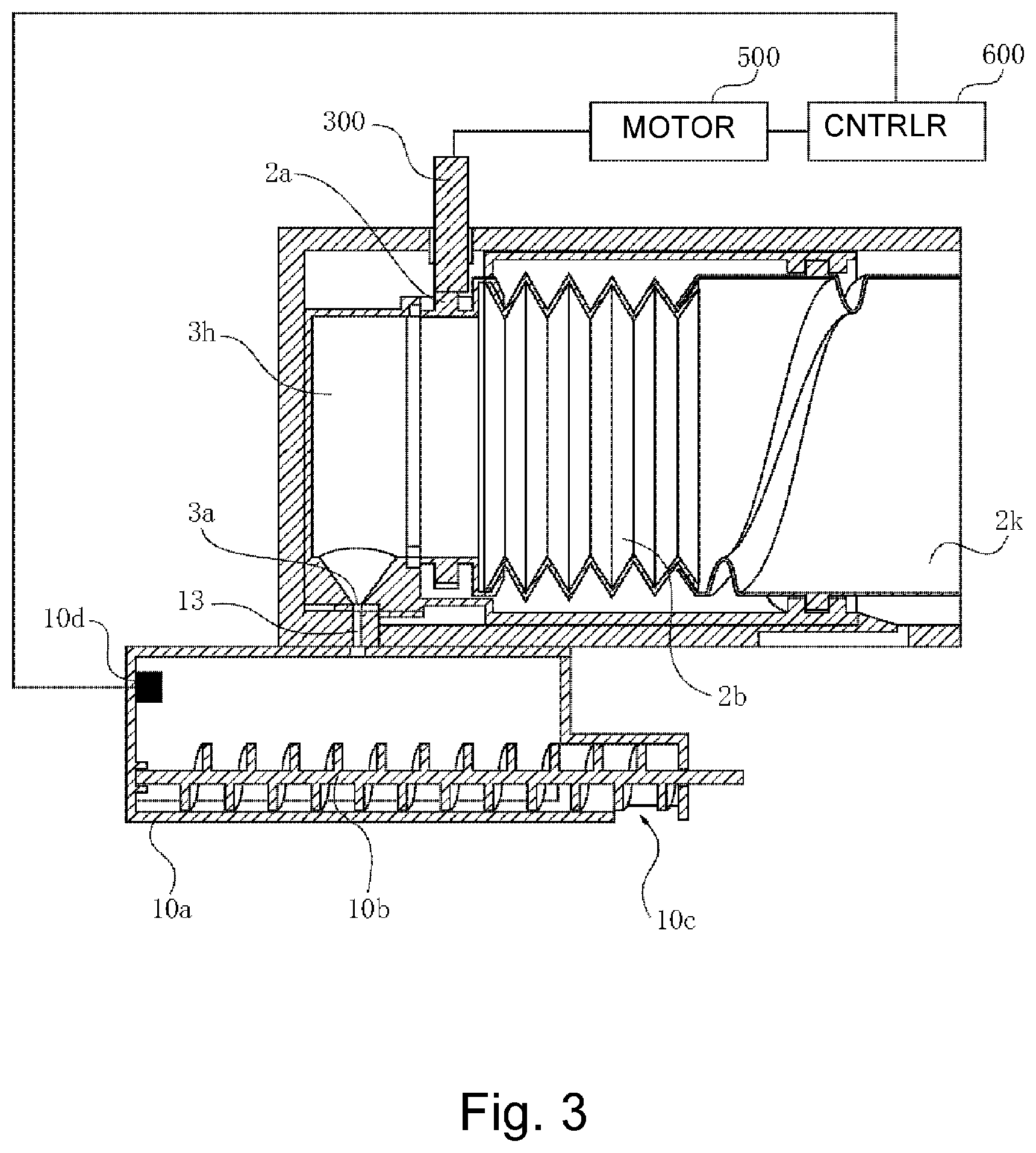 Patent US12092972 Figure 3 – Developer supply container and developer supplying system