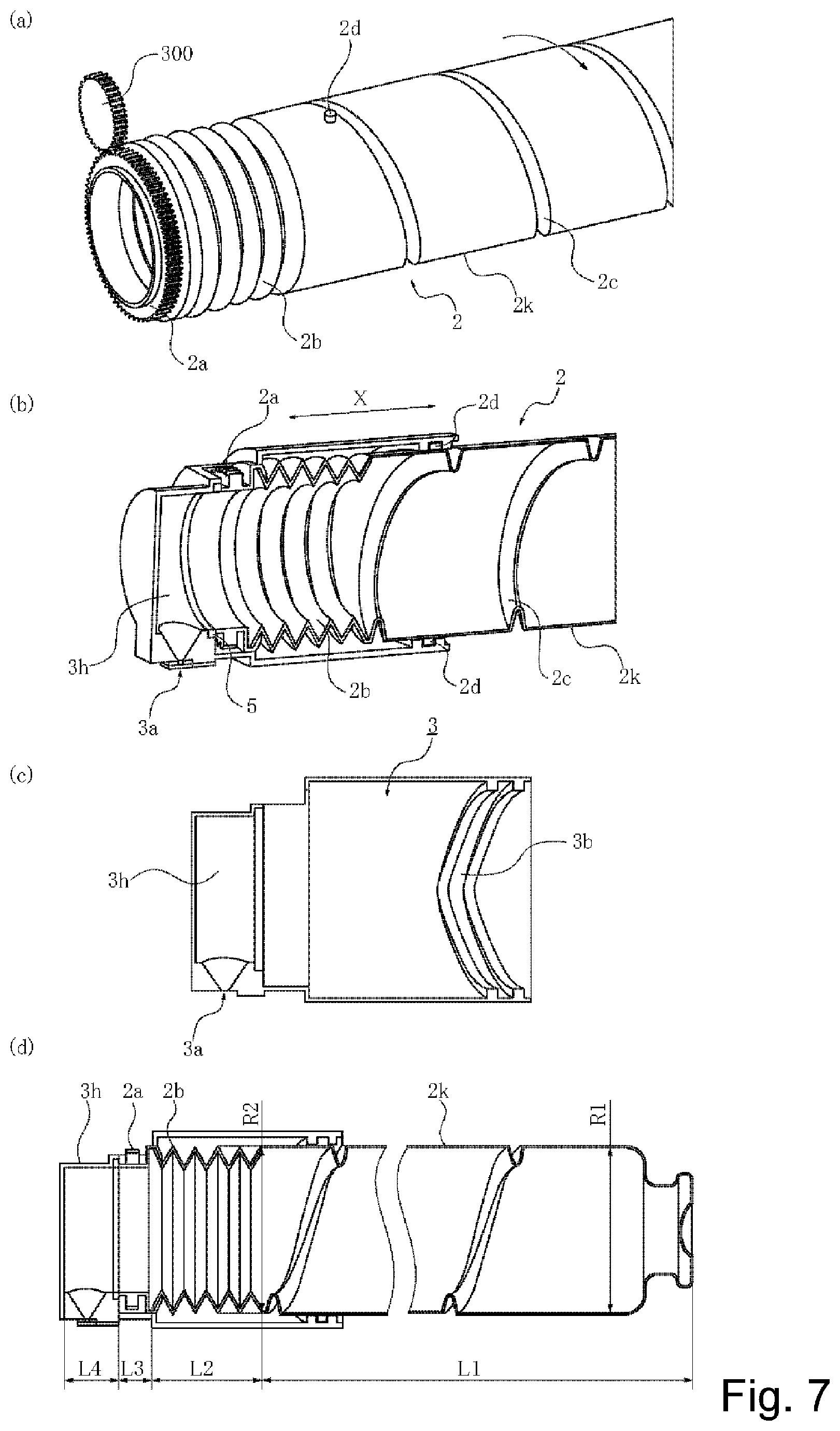 Patent US12092972 Figure 7 – Developer supply container and developer supplying system
