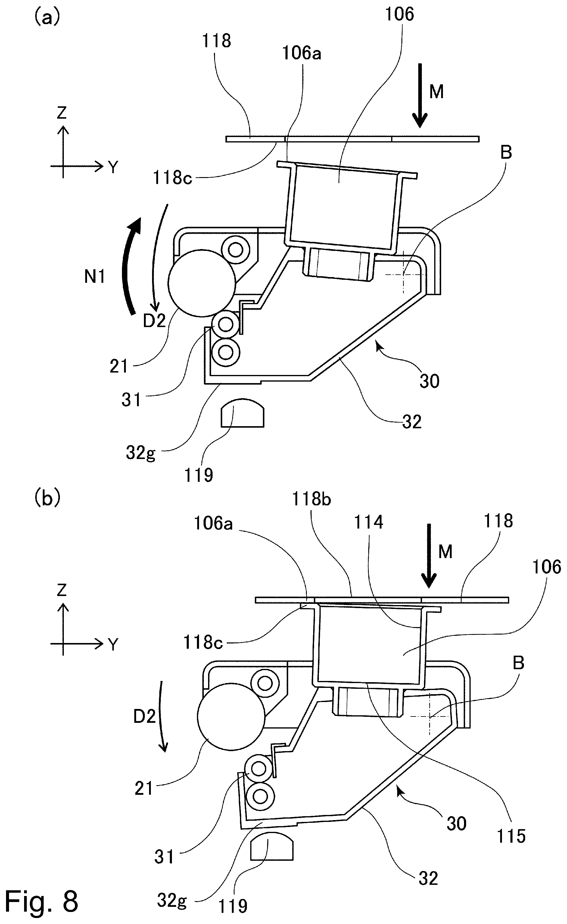 Patent US12092973 Figure 8 – Image forming apparatus