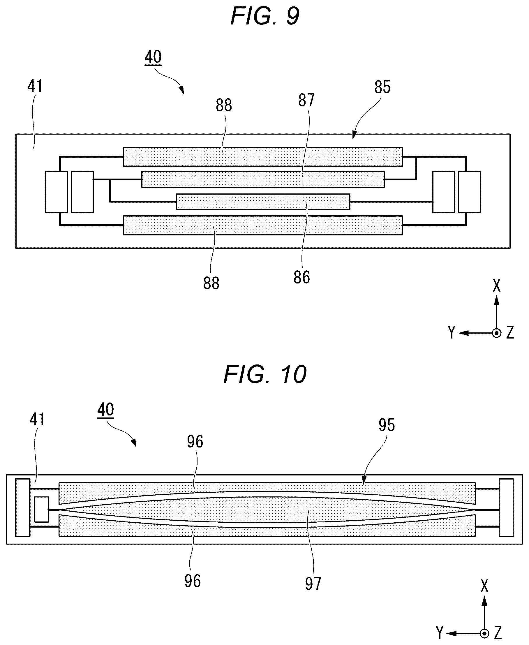 Patent US12092977 Figure 9 – Fixing device with contact portions having different contact areas