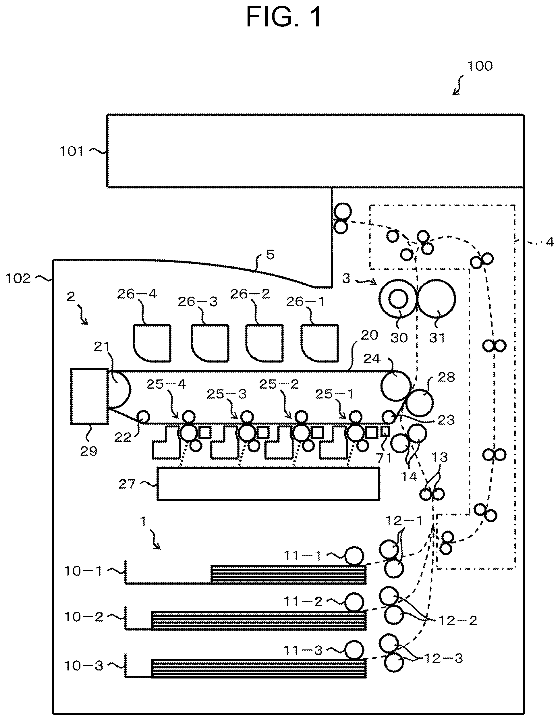 Patent US12092981 Figure 1 – Image forming apparatus
