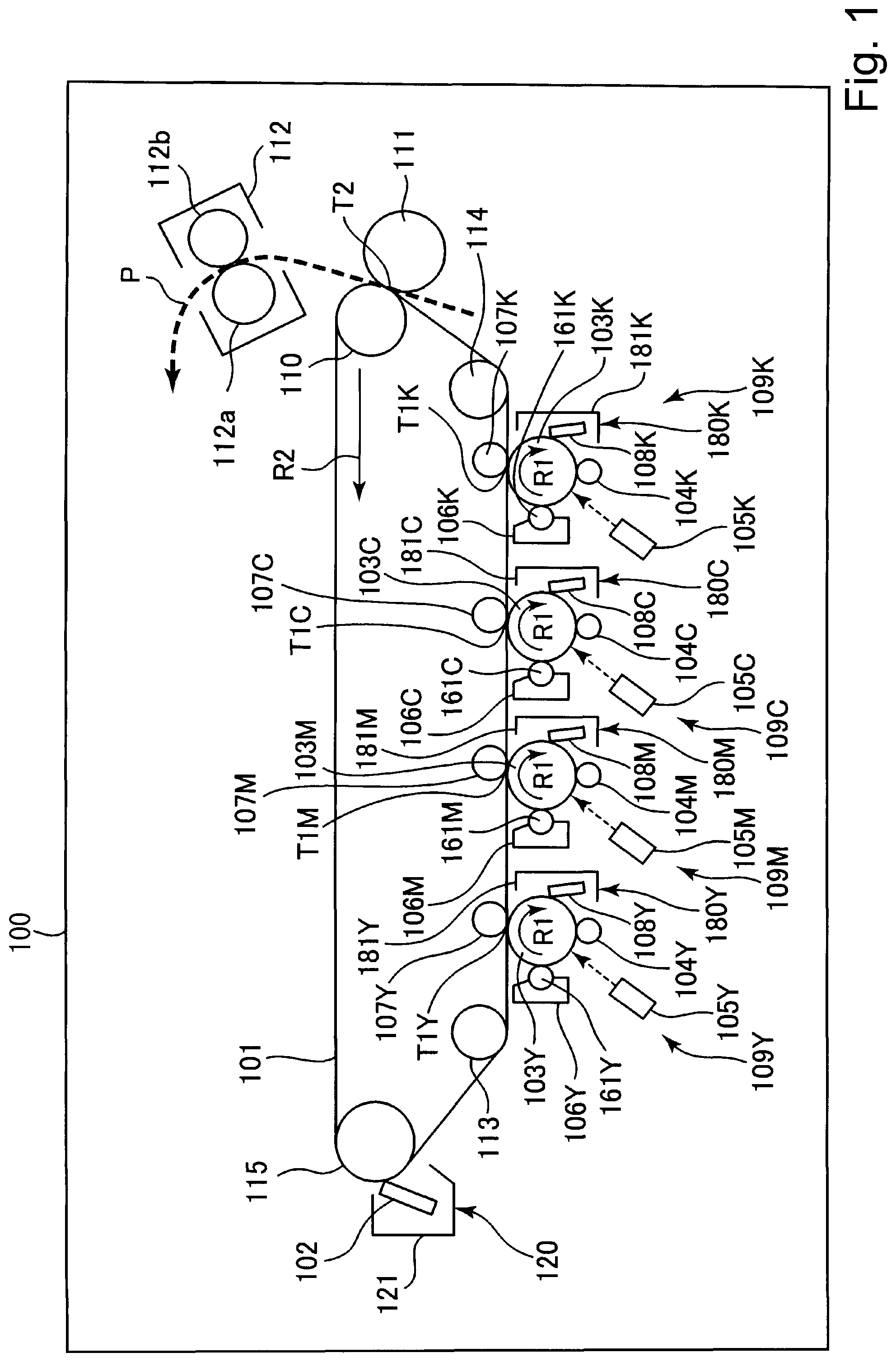 Patent US12092985 Figure 1 – Image forming apparatus