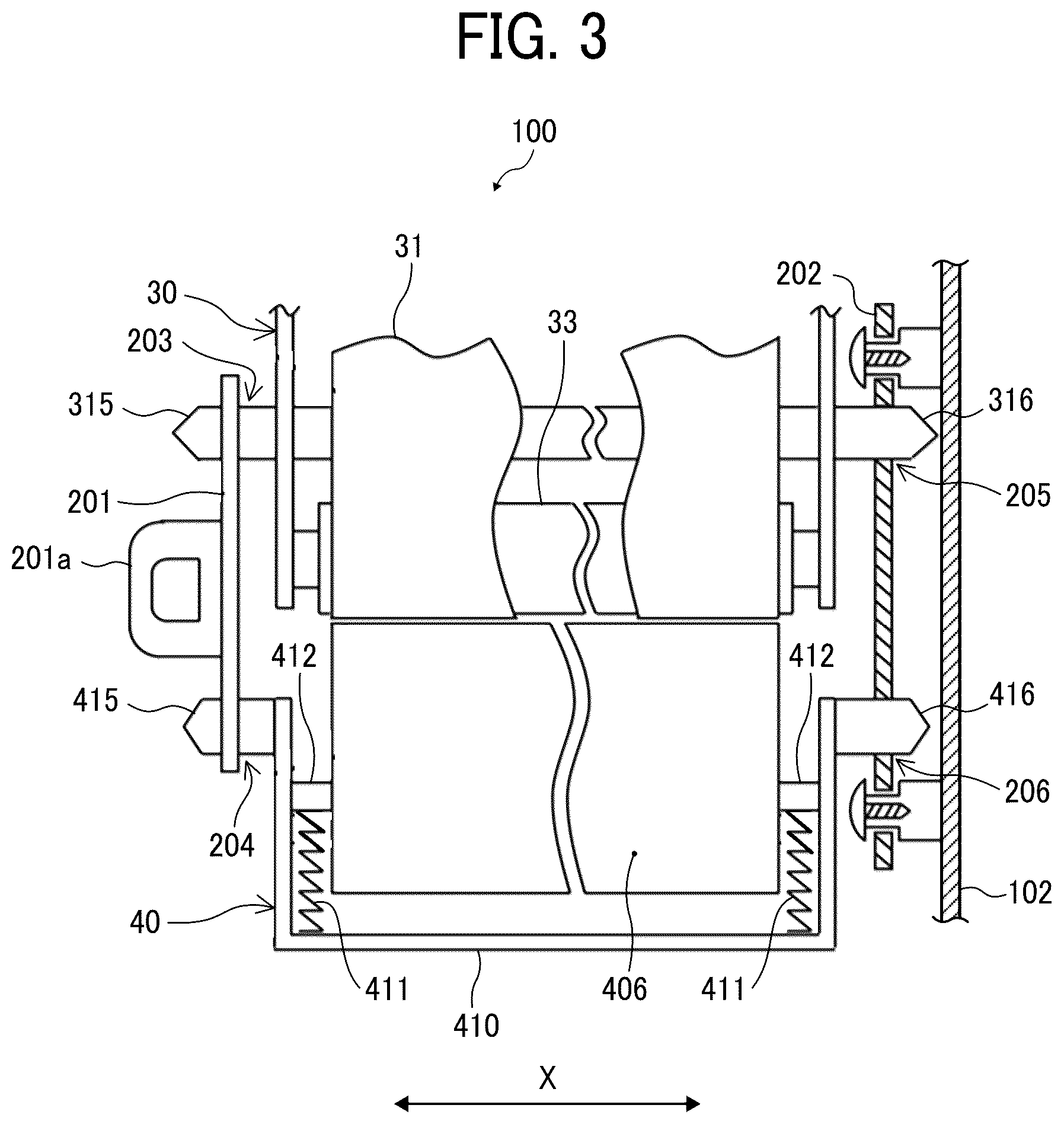 Patent US12092989 Figure 3 – Unit accommodation apparatus and image forming apparatus