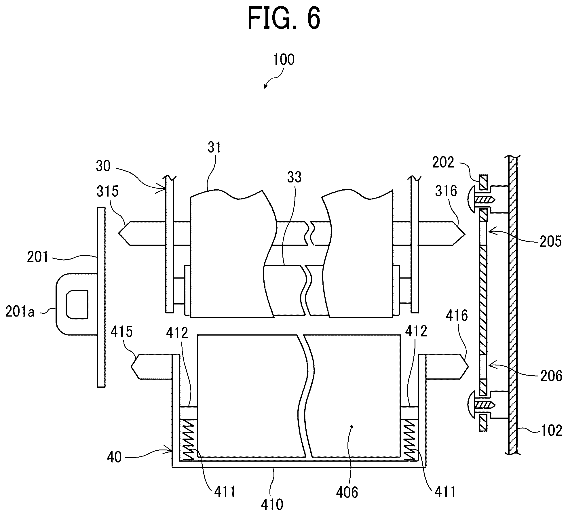 Patent US12092989 Figure 6 – Unit accommodation apparatus and image forming apparatus