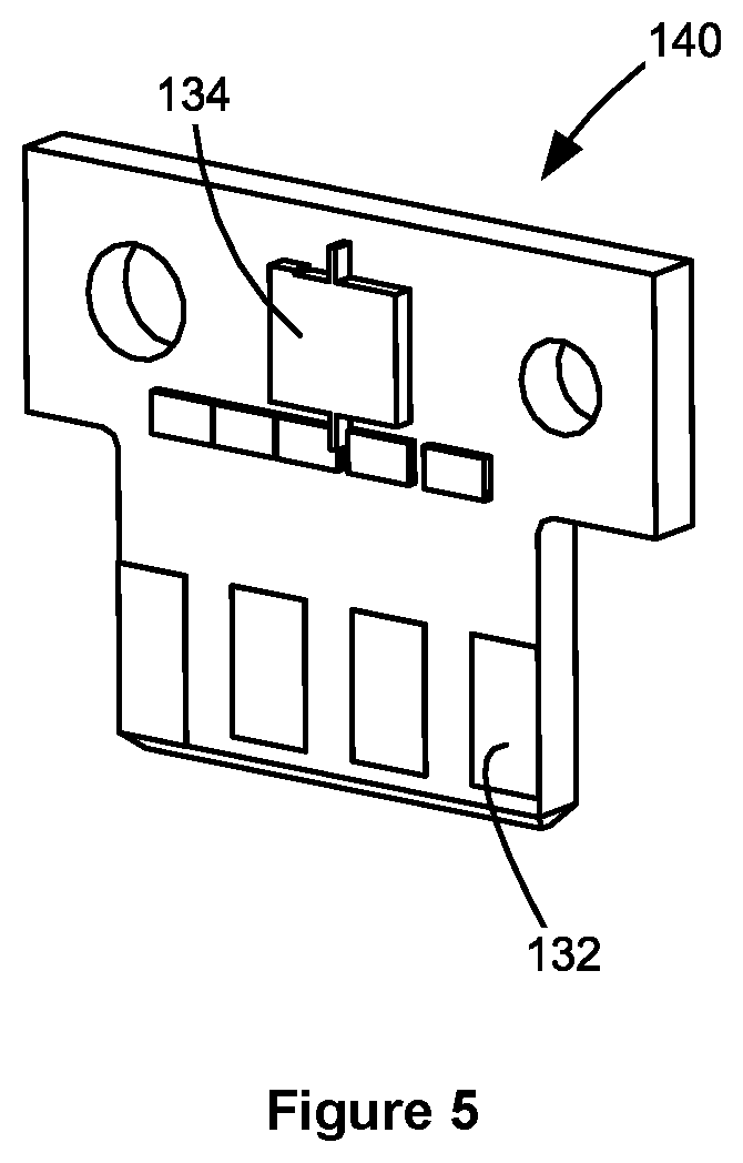 Patent US12092990 Figure 5 – Toner containers having electrical connectors of different positions