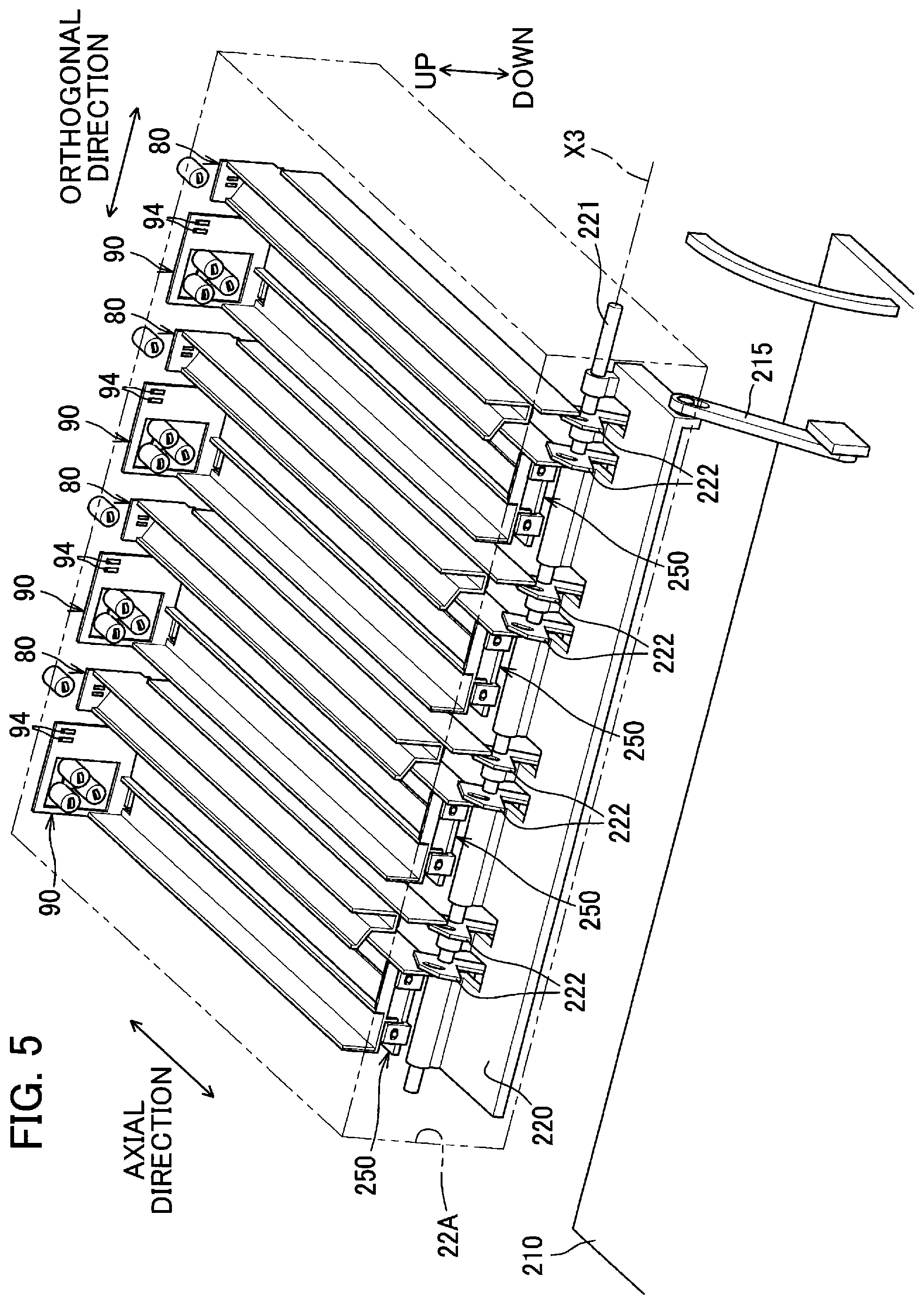Patent US12092991 Figure 5 – Image forming apparatus including developing guide for guiding attachment and detachment of developing cartridge to and from main body housing