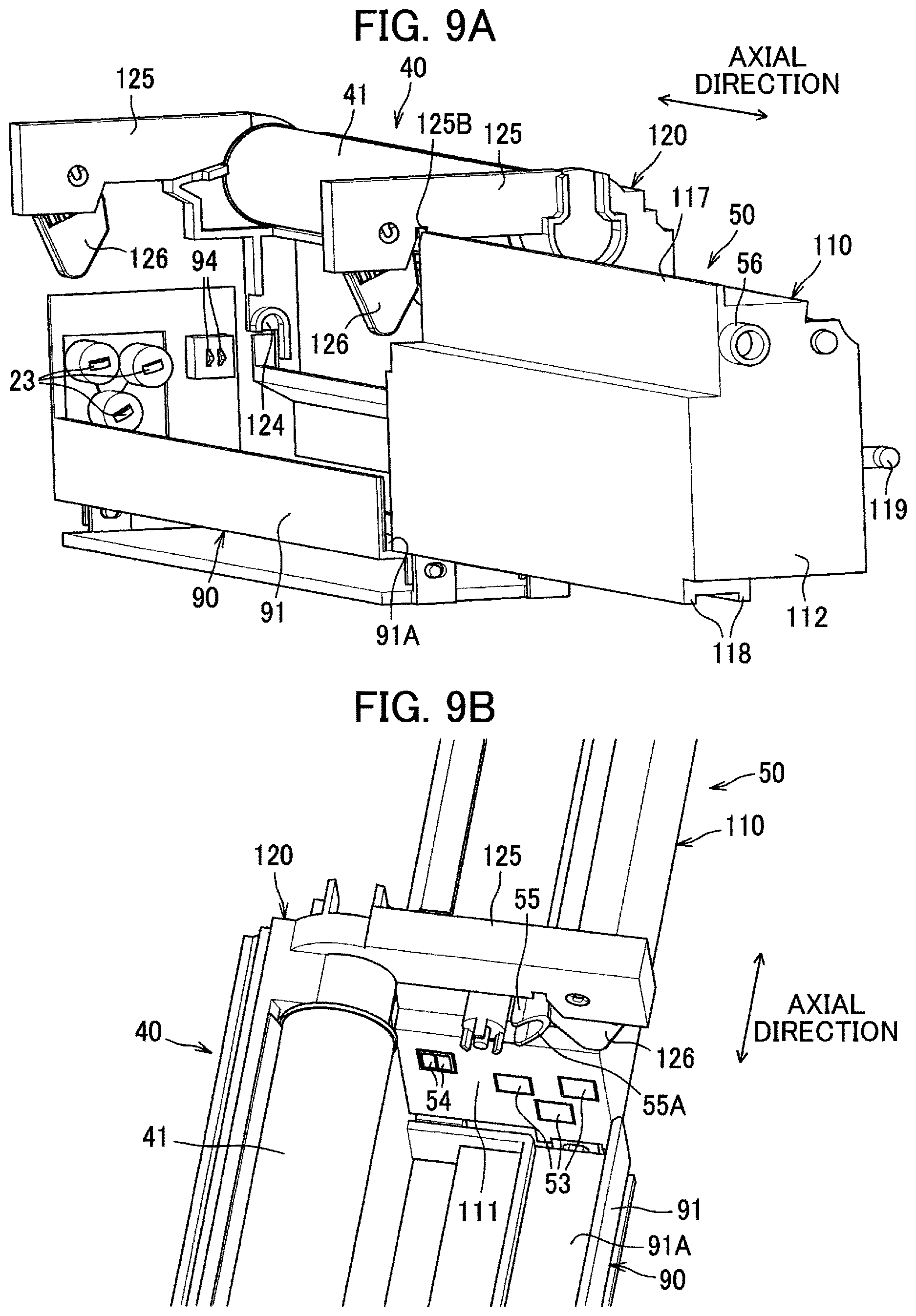 Patent US12092991 Figure 9 – Image forming apparatus including developing guide for guiding attachment and detachment of developing cartridge to and from main body housing