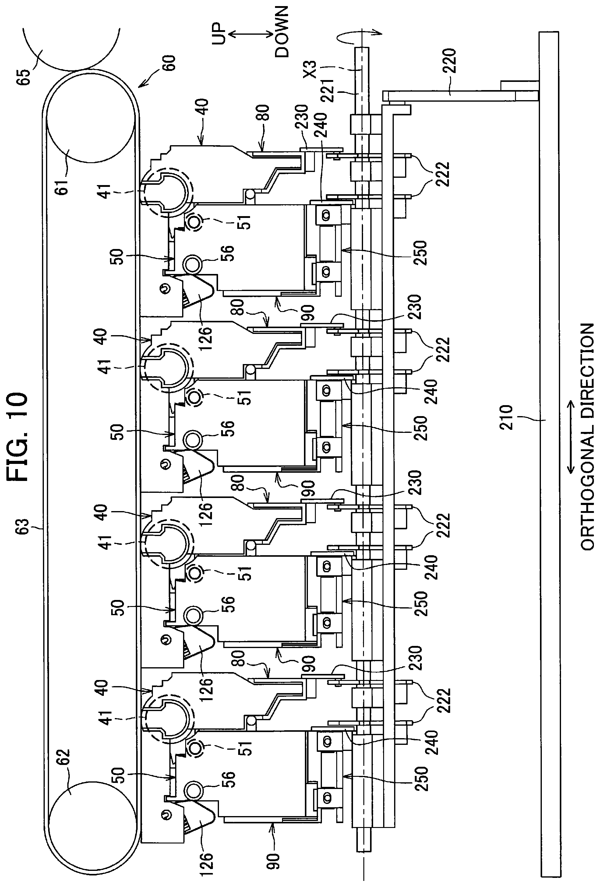 Patent US12092991 Figure 10 – Image forming apparatus including developing guide for guiding attachment and detachment of developing cartridge to and from main body housing