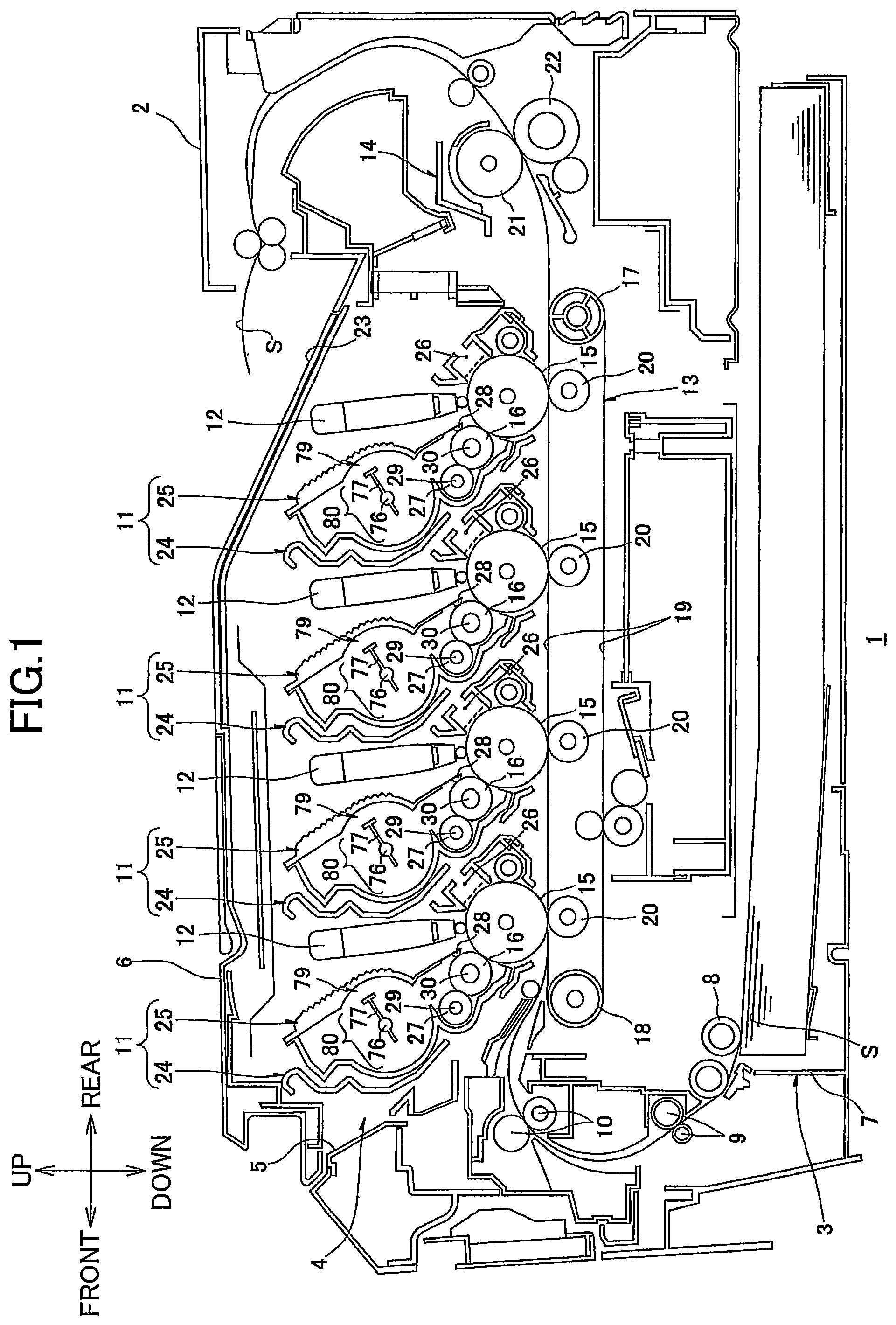Patent US12092992 Figure 1 – Developing cartridge including developing roller and coupling