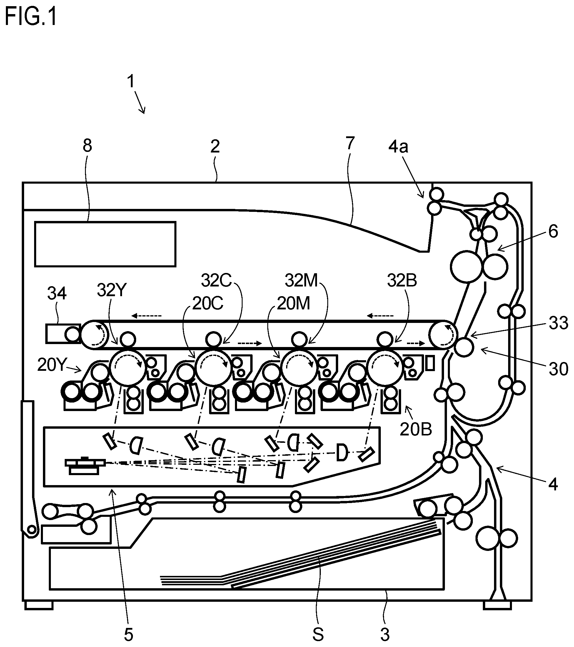 Patent US12092993 Figure 1 – Image forming apparatus