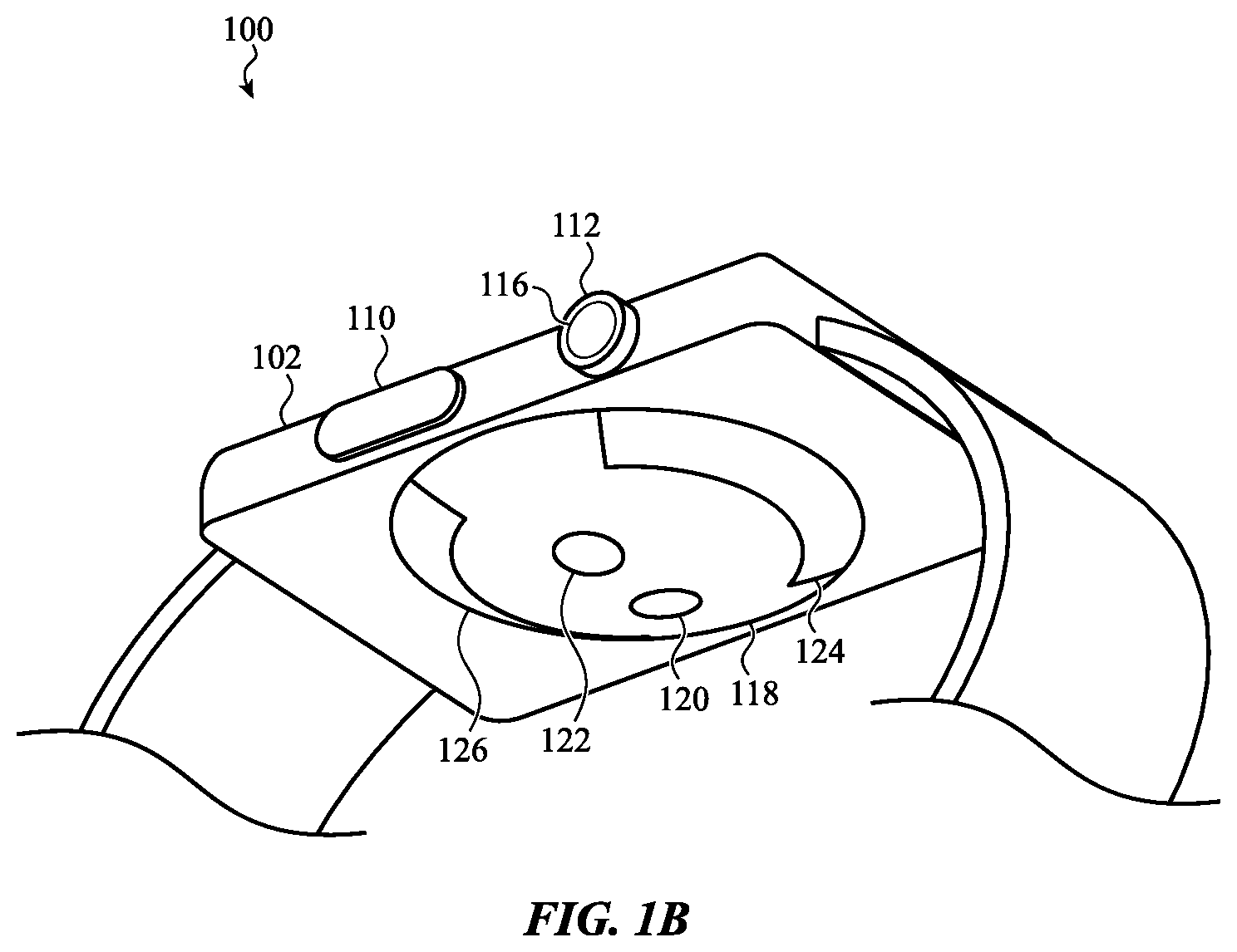 Patent US12092996 Figure 2 – Laser-based rotation sensor for a crown of an electronic watch