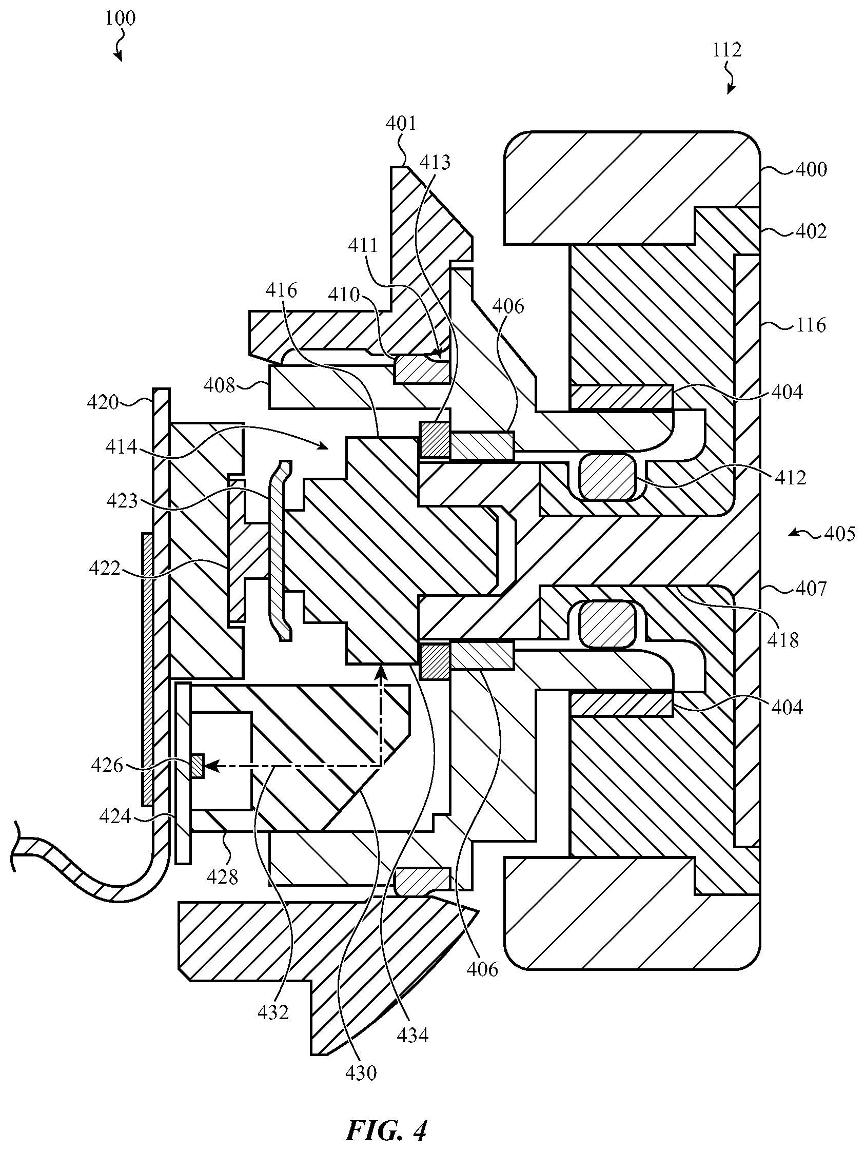 Patent US12092996 Figure 5 – Laser-based rotation sensor for a crown of an electronic watch