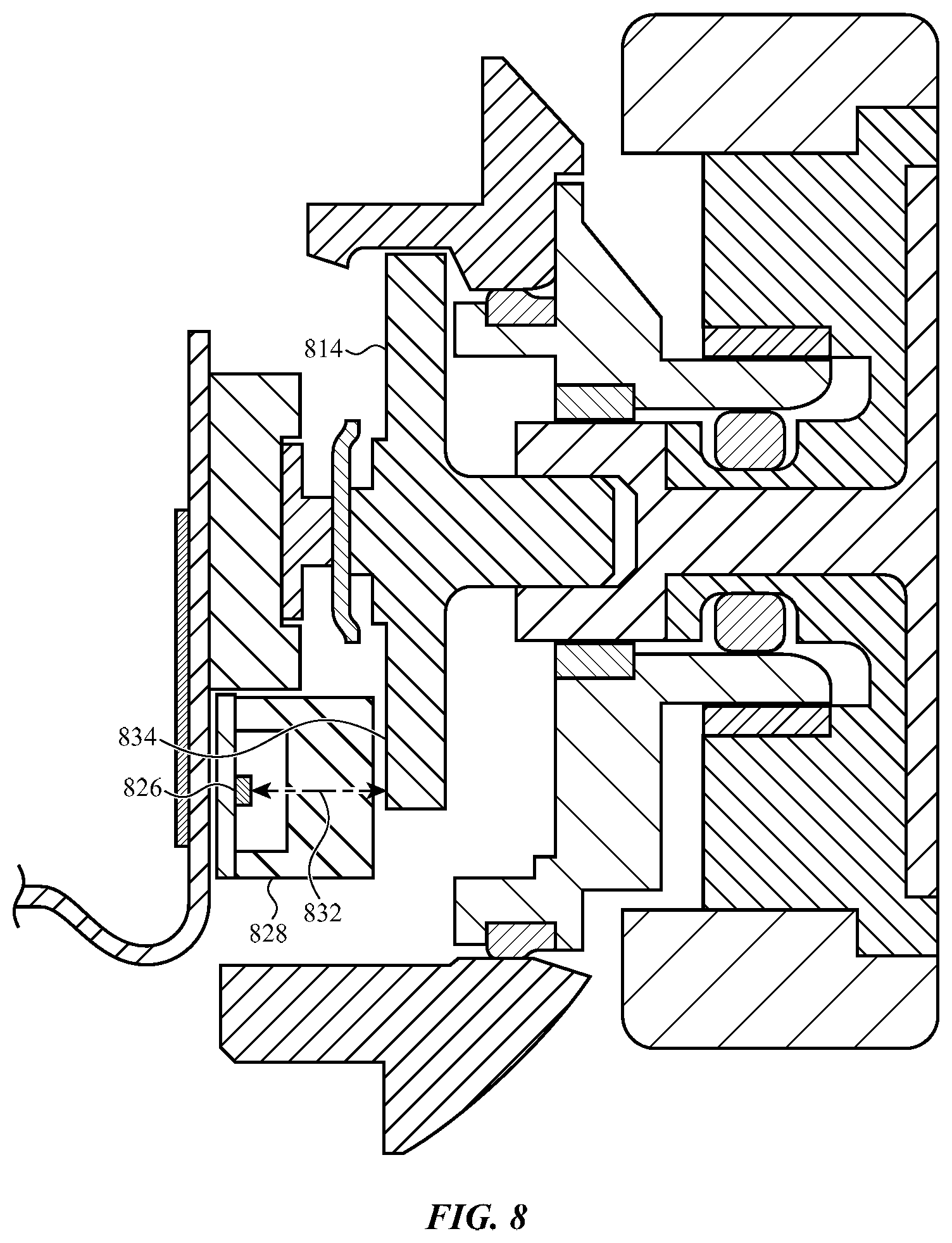 Patent US12092996 Figure 9 – Laser-based rotation sensor for a crown of an electronic watch
