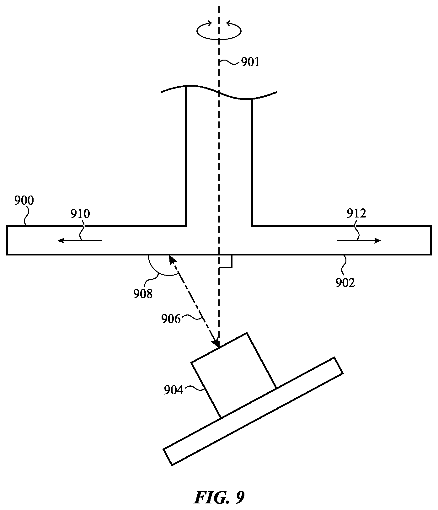 Patent US12092996 Figure 10 – Laser-based rotation sensor for a crown of an electronic watch