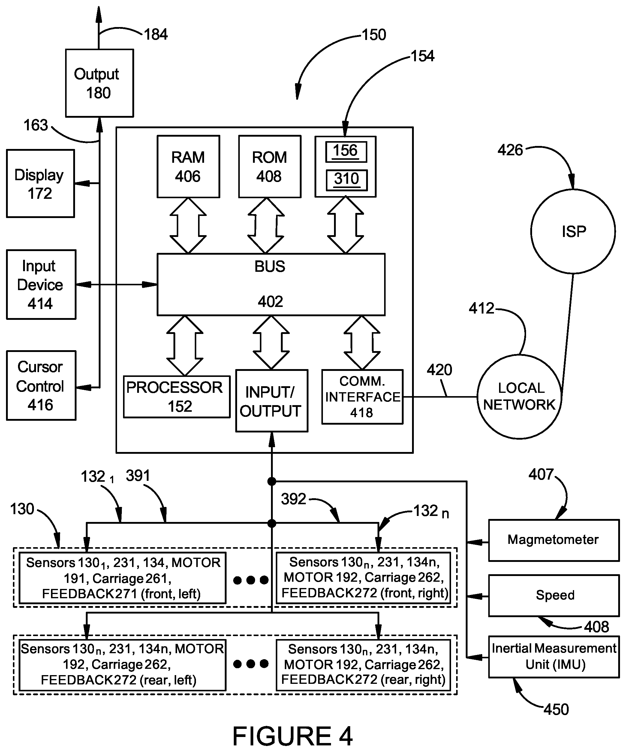 Patent US12096708 Figure 5 – Automatic guidance assist system using ground pattern sensors