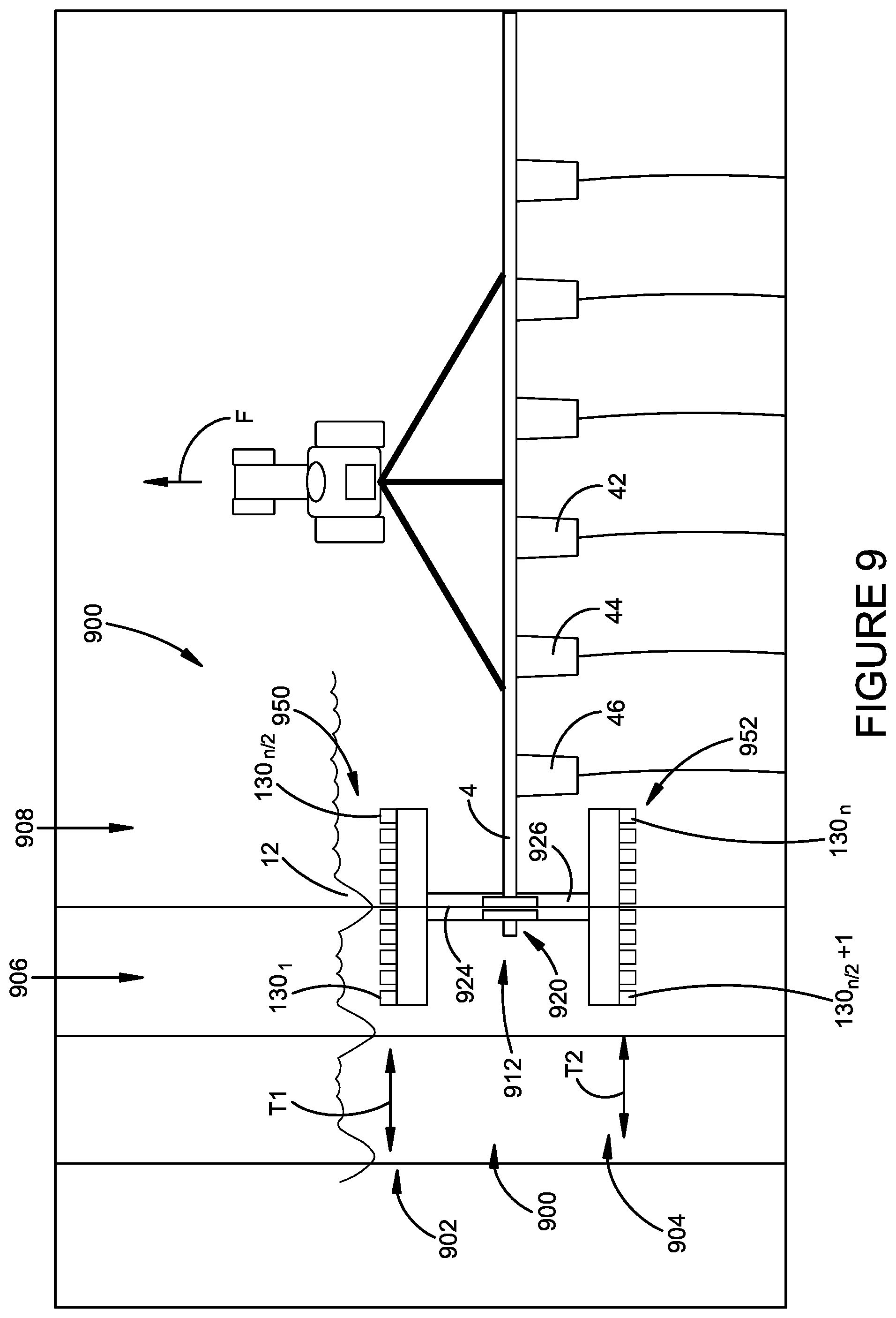 Patent US12096708 Figure 10 – Automatic guidance assist system using ground pattern sensors