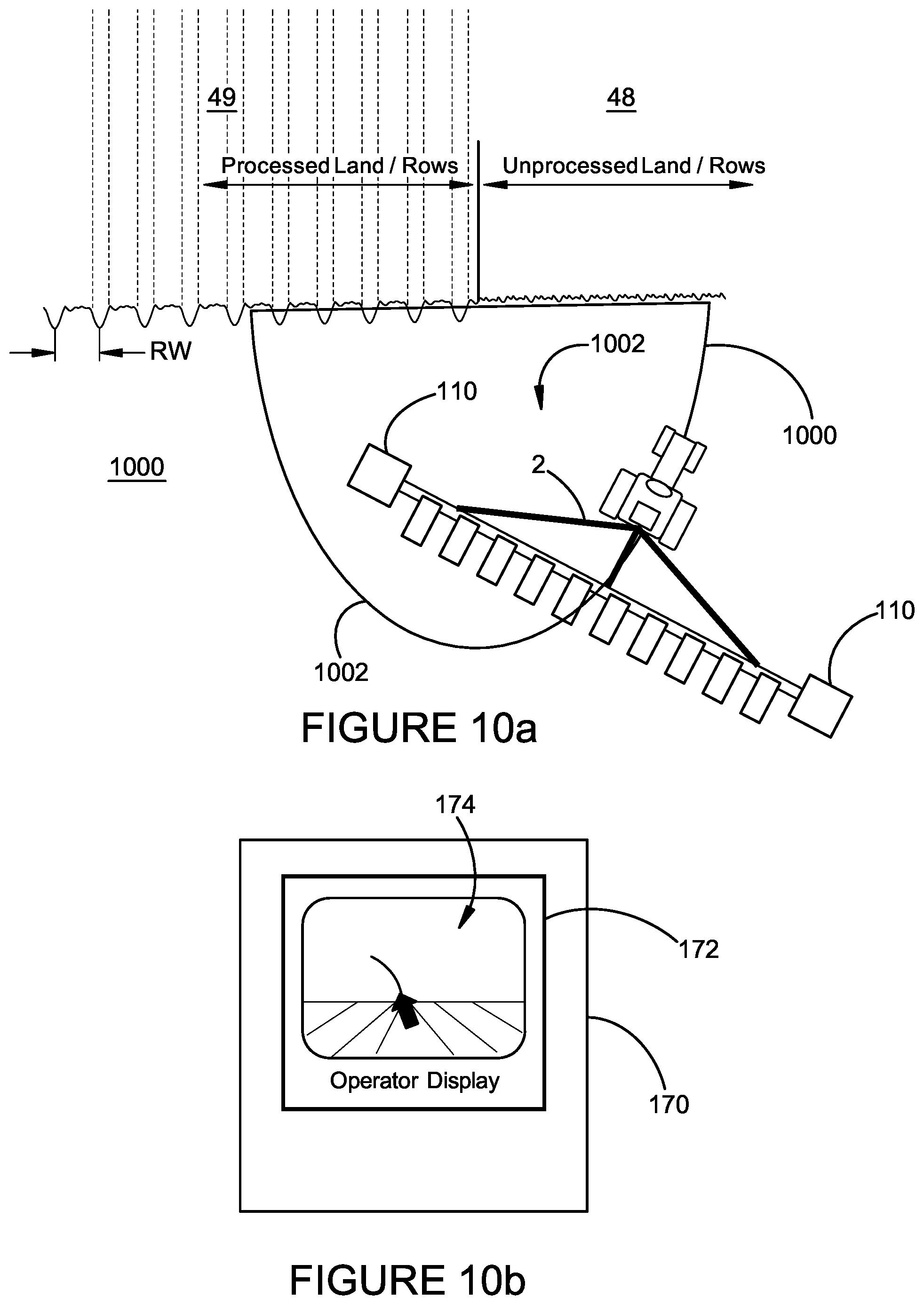 Patent US12096708 Figure 11 – Automatic guidance assist system using ground pattern sensors