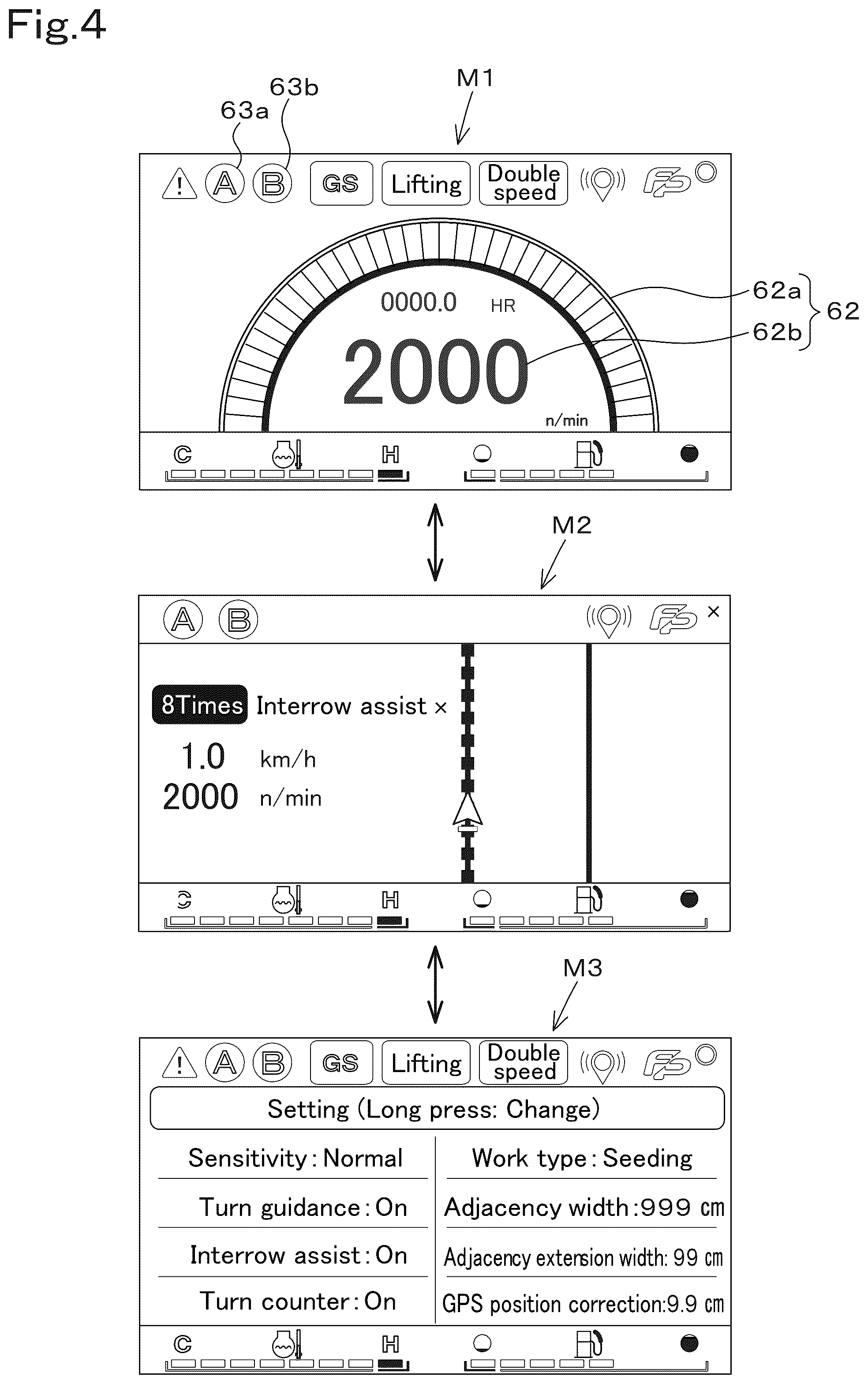 Patent US12096709 Figure 4 – Working vehicle including steering control