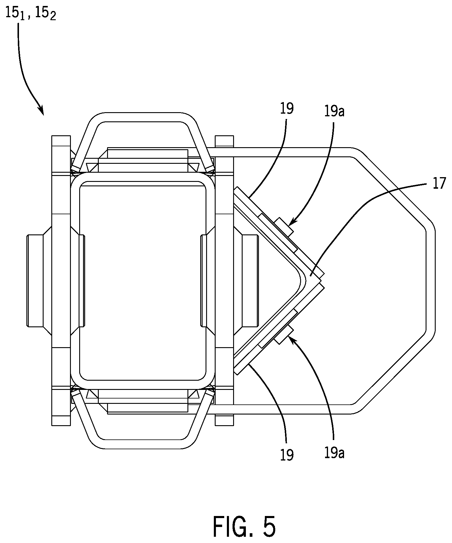 Patent US12096710 Figure 5 – Tow head for agricultural implement and agricultural implement