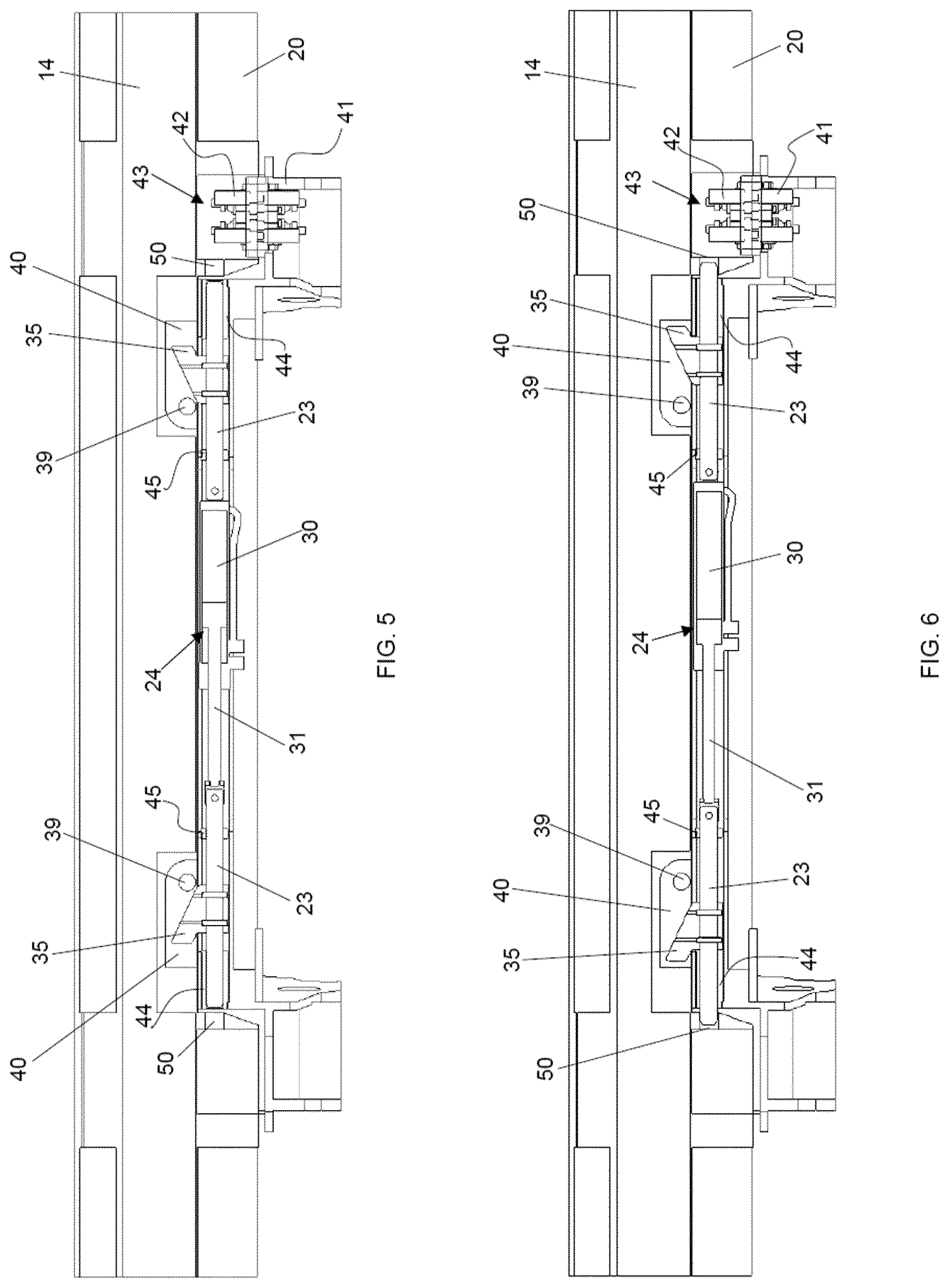 Patent US12096719 Figure 4 – Header securing mechanism for a combine harvester