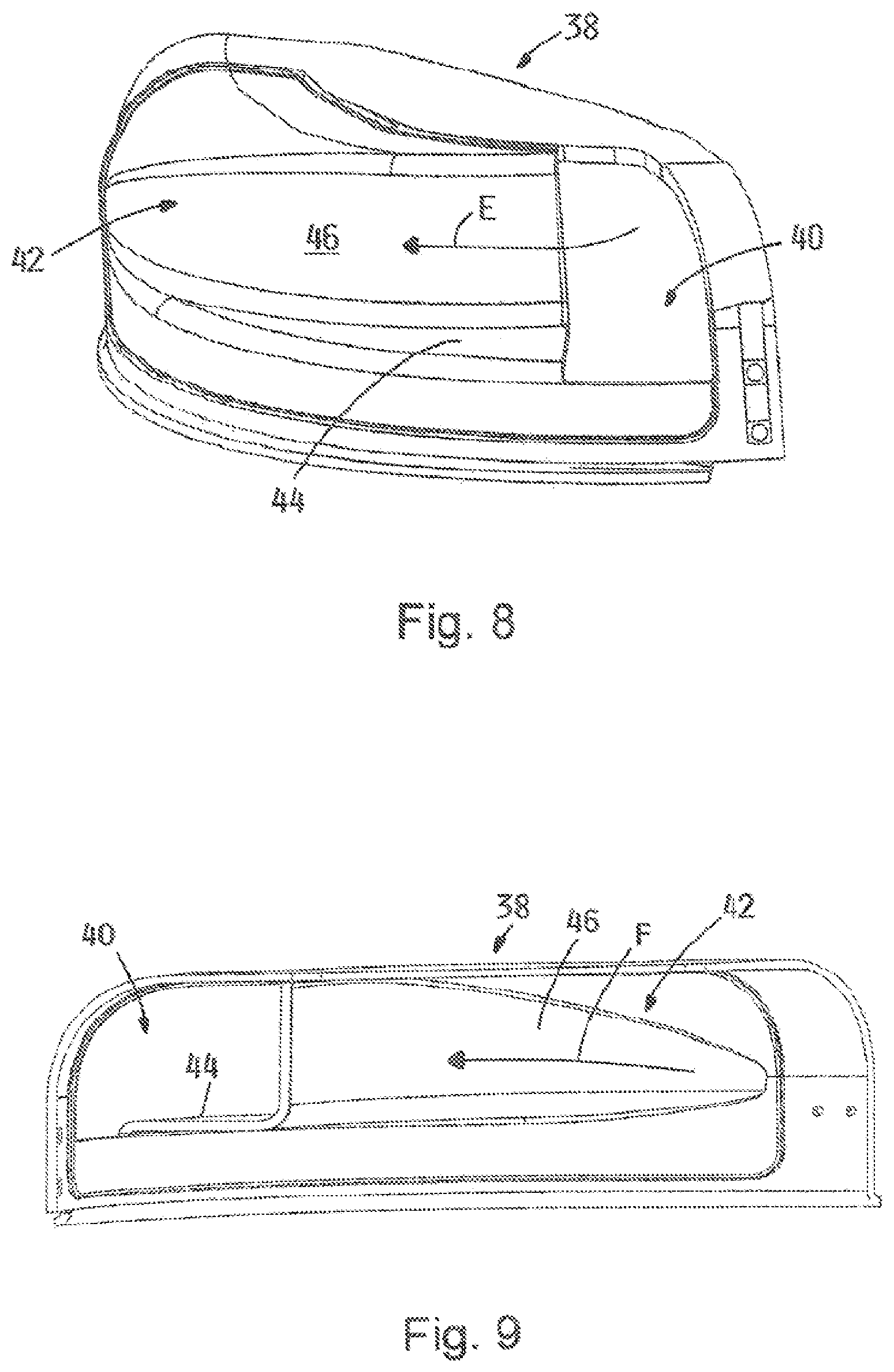 Patent US12096720 Figure 6 – Rotary mower with cutting deck with bidirectional cutting blades