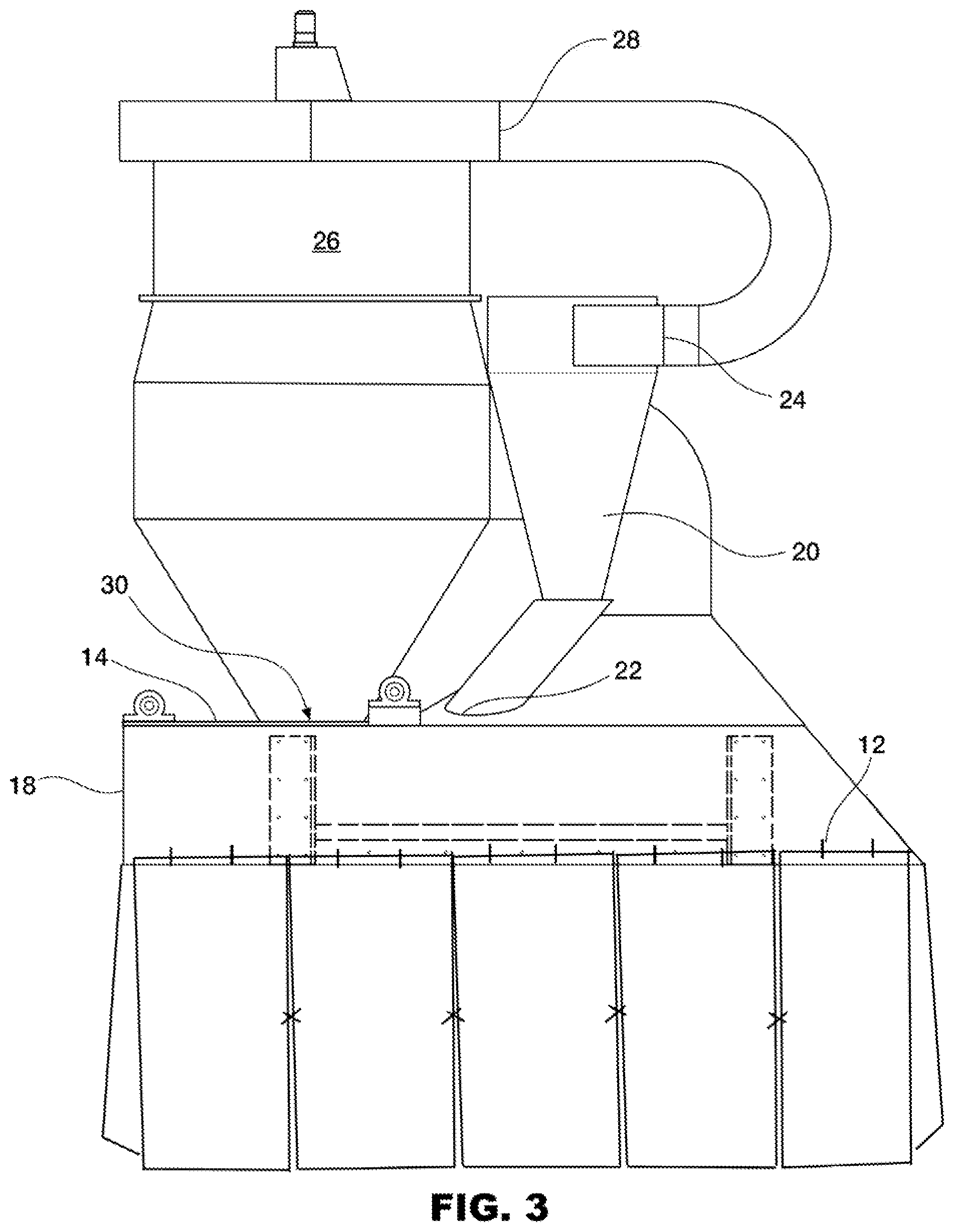 Patent US12096721 Figure 3 – Crop dust separation system