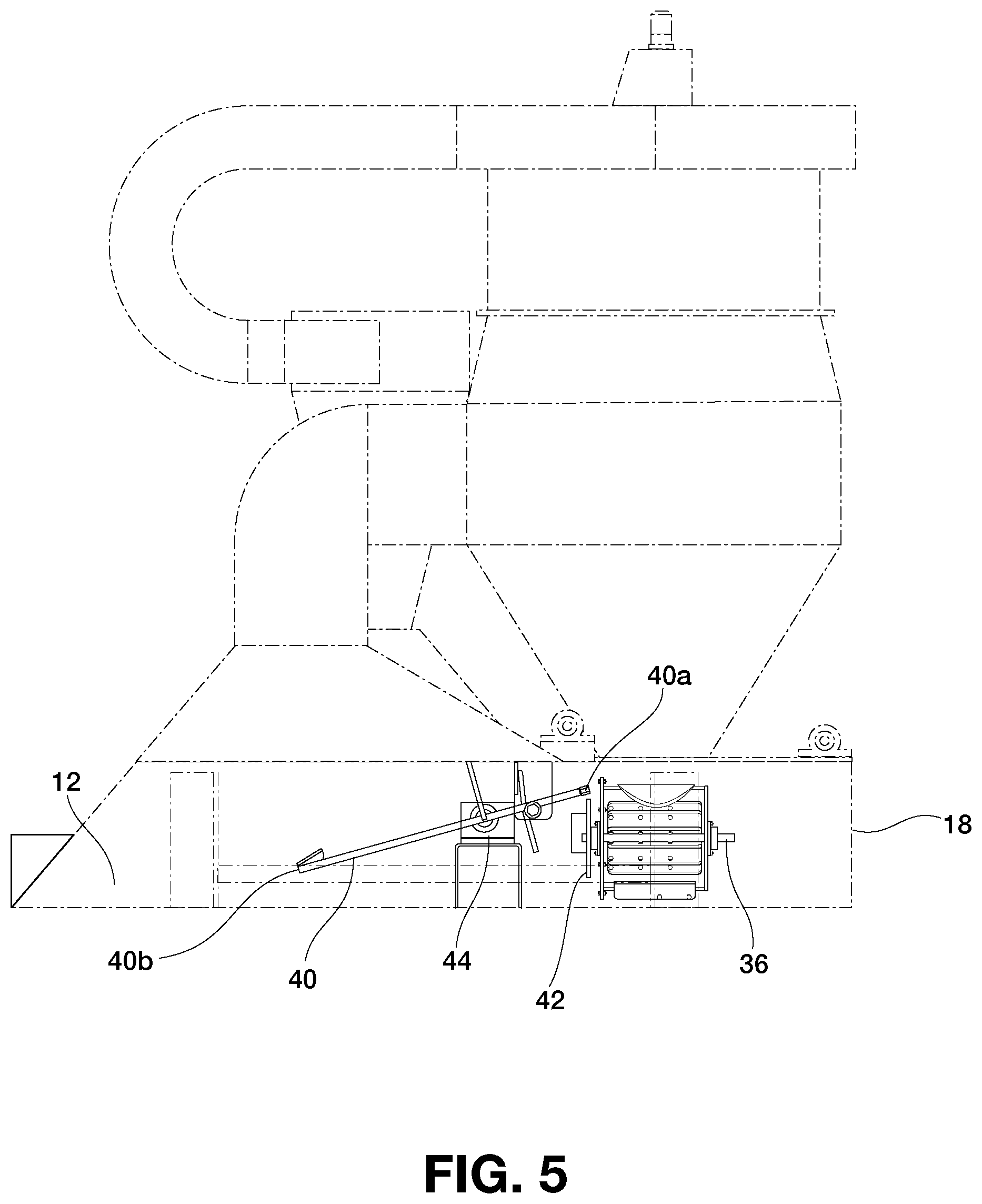 Patent US12096721 Figure 5 – Crop dust separation system