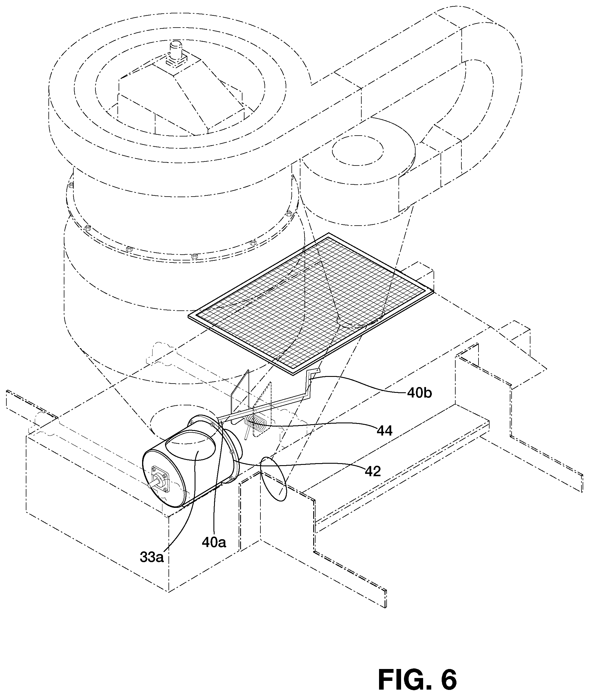 Patent US12096721 Figure 6 – Crop dust separation system