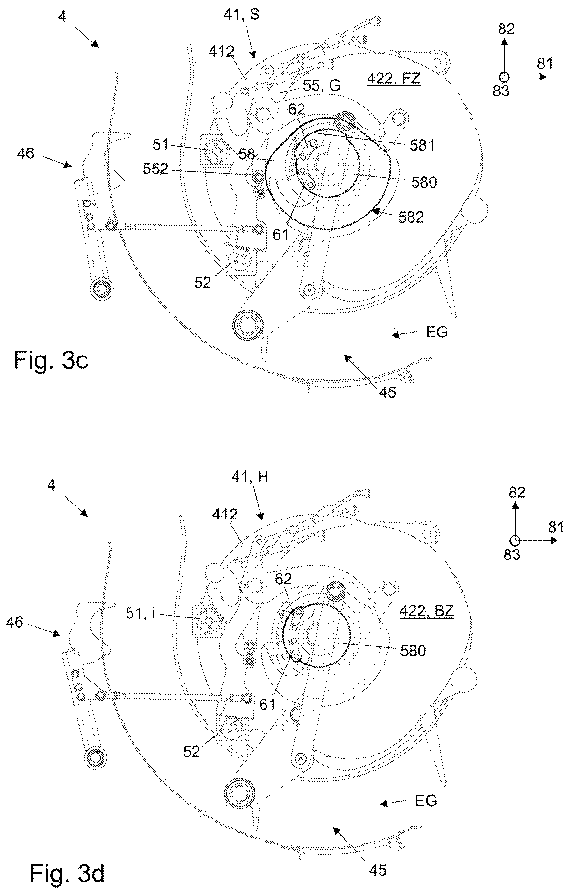 Patent US12096722 Figure 5 – Conveying and collecting device with a drivable conveying and collecting unit and agricultural crop press with the conveying and collecting device