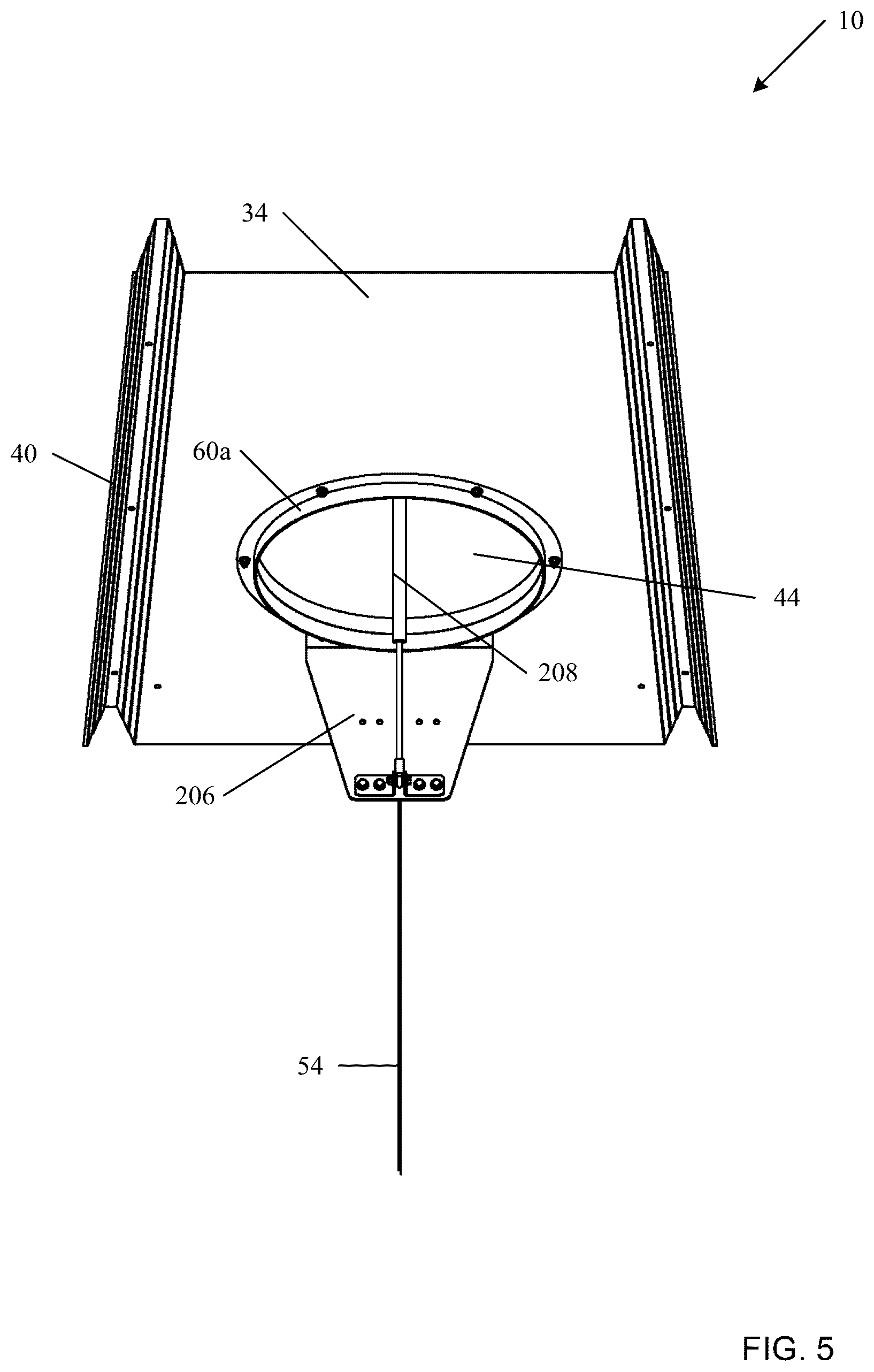 Patent US12096723 Figure 5 – Self-opening airtight roof vent system for grain storage devices