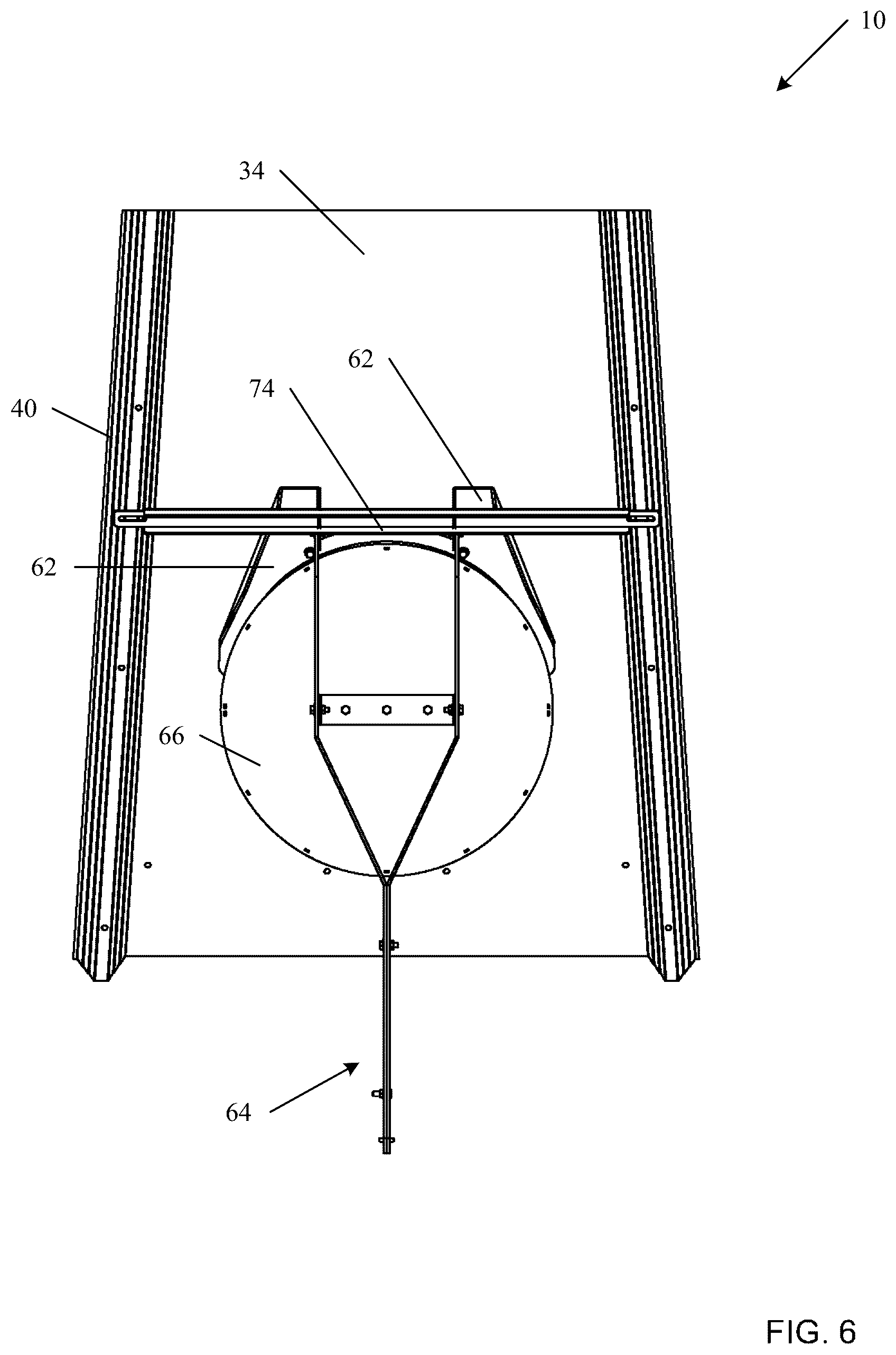 Patent US12096723 Figure 6 – Self-opening airtight roof vent system for grain storage devices