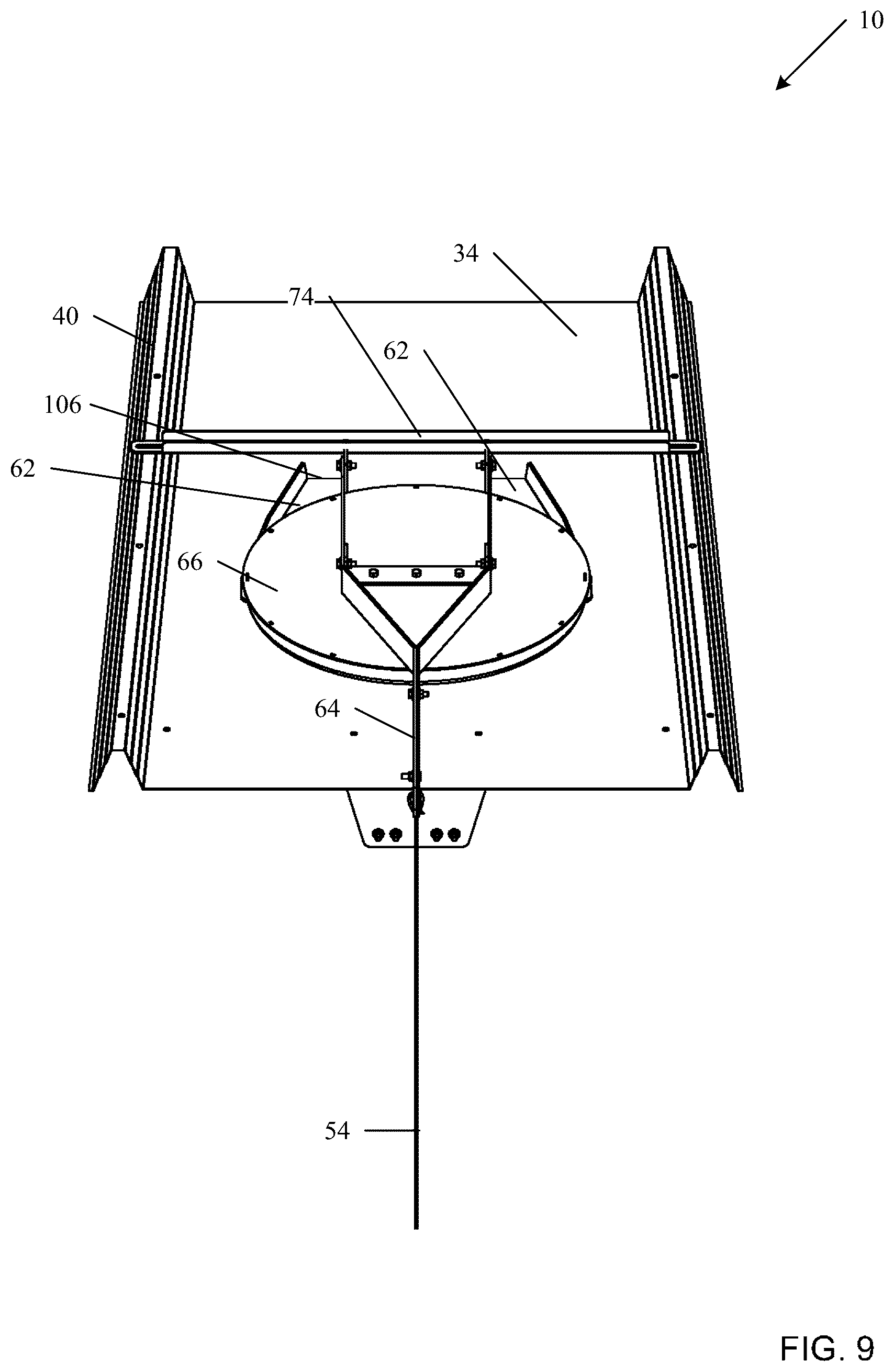 Patent US12096723 Figure 9 – Self-opening airtight roof vent system for grain storage devices