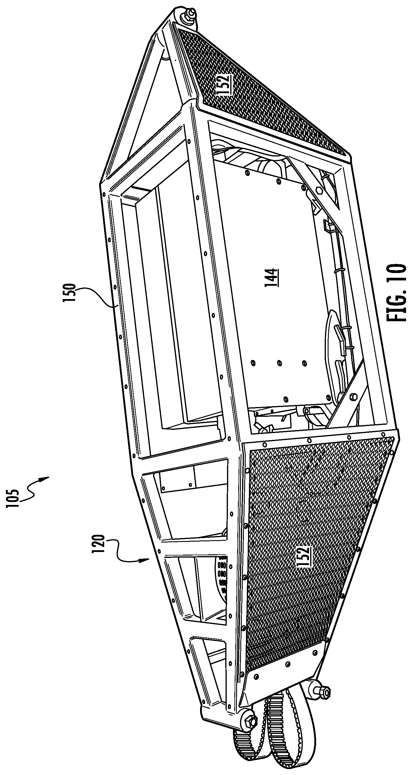 Patent US12096724 Figure 10 – Aerial tree trimming system and method including electric-powered aerial saw apparatus